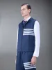 ULTRALIGHT RIPSTOP 4-BAR HOODED VEST sold by Thom Browne