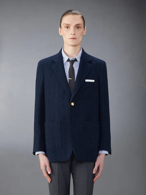 TWEED UNSTRUCTURED SACK SPORT COAT sold by Thom Browne