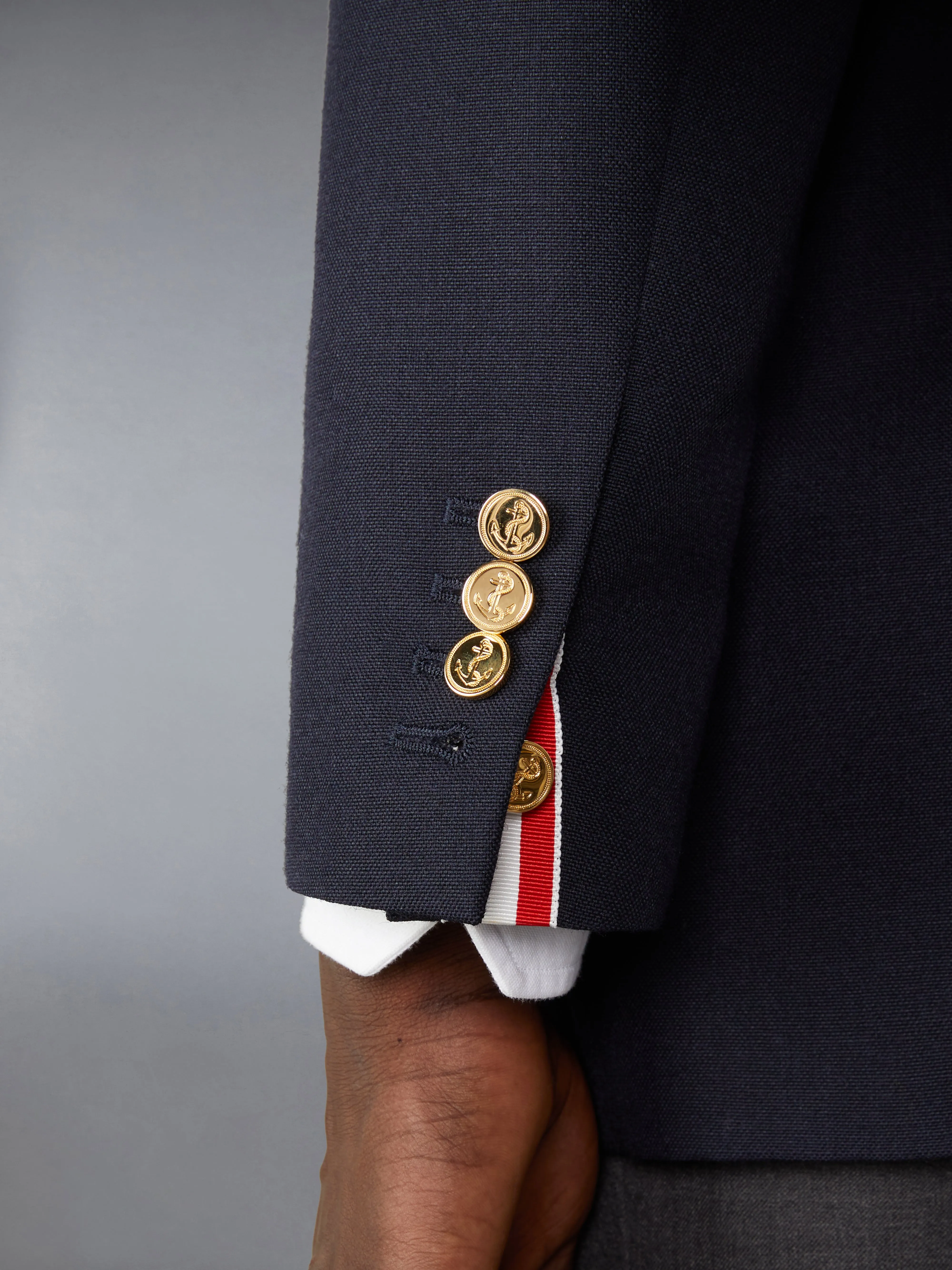 CRISPY WOOL UNSTRUCTURED SACK SPORT COAT sold by Thom Browne product image thumbnail 5