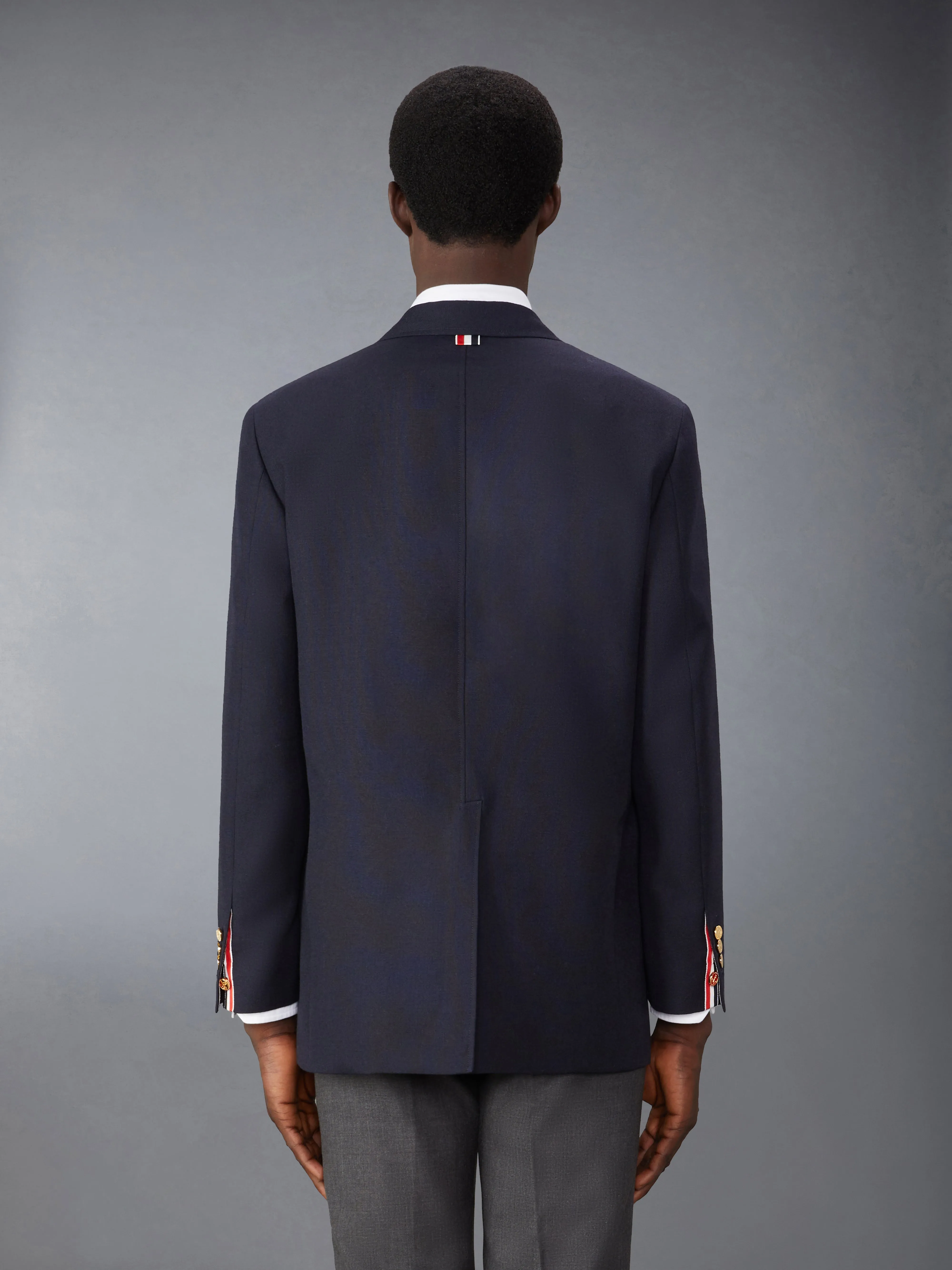 CRISPY WOOL UNSTRUCTURED SACK SPORT COAT sold by Thom Browne product image thumbnail 2