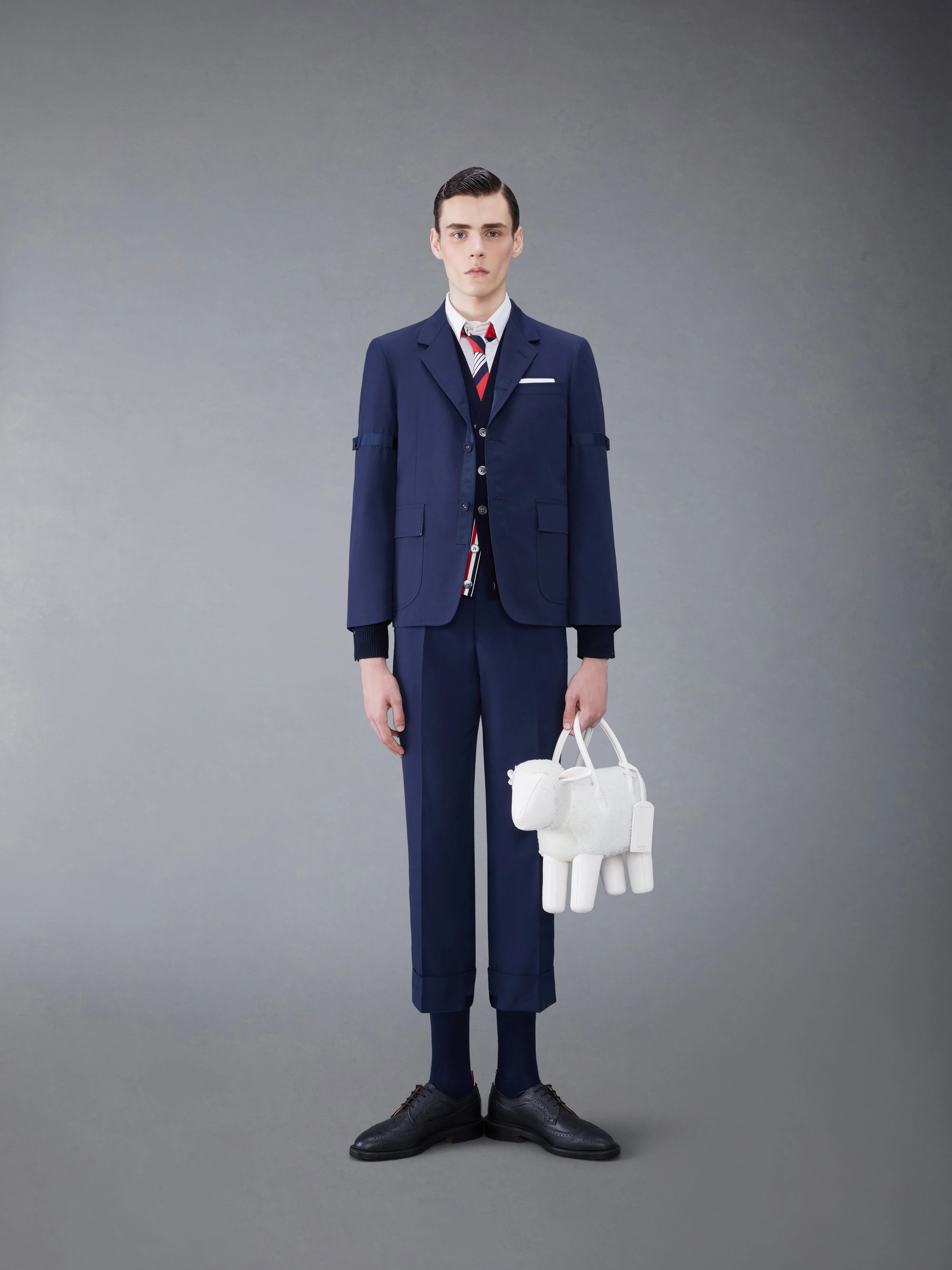 TYPEWRITER CLOTH ARMBAND STRAIGHT FIT SPORT COAT sold by Thom Browne product image thumbnail 3
