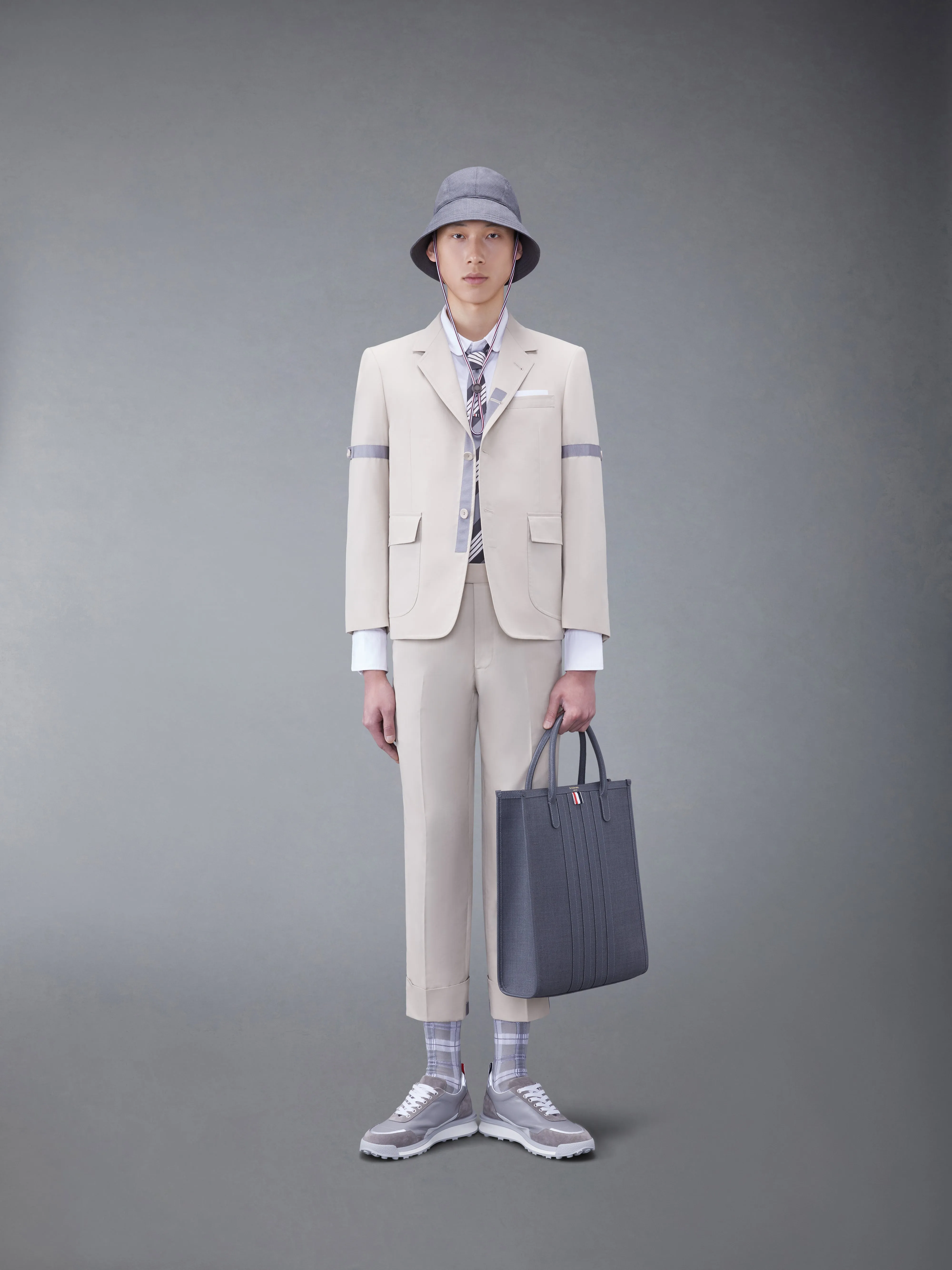 TYPEWRITER CLOTH ARMBAND SPORT COAT sold by Thom Browne product image thumbnail 3