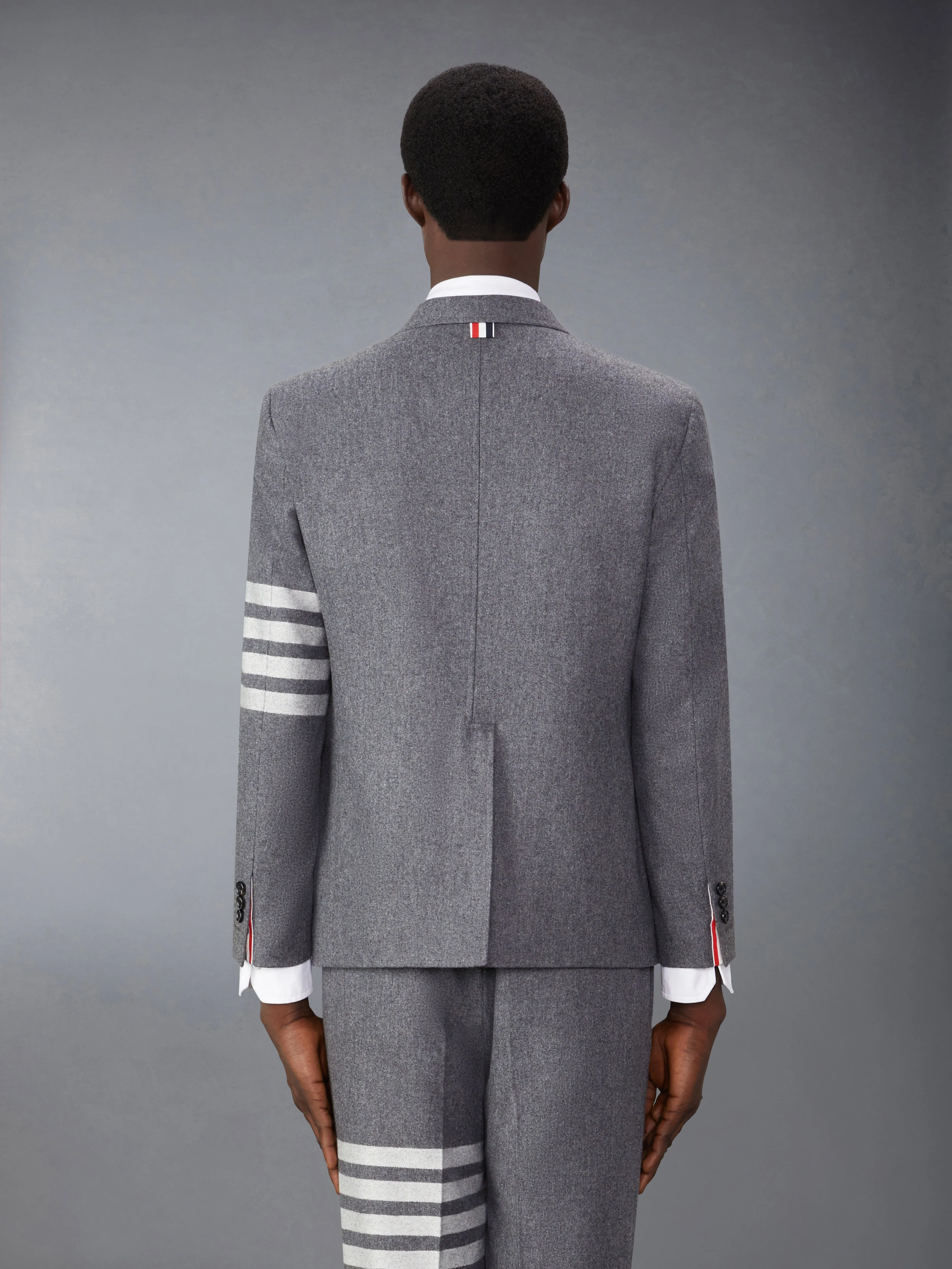 FLANNEL 4-BAR UNSTRUCTURED SPORT COAT sold by Thom Browne product image thumbnail 2
