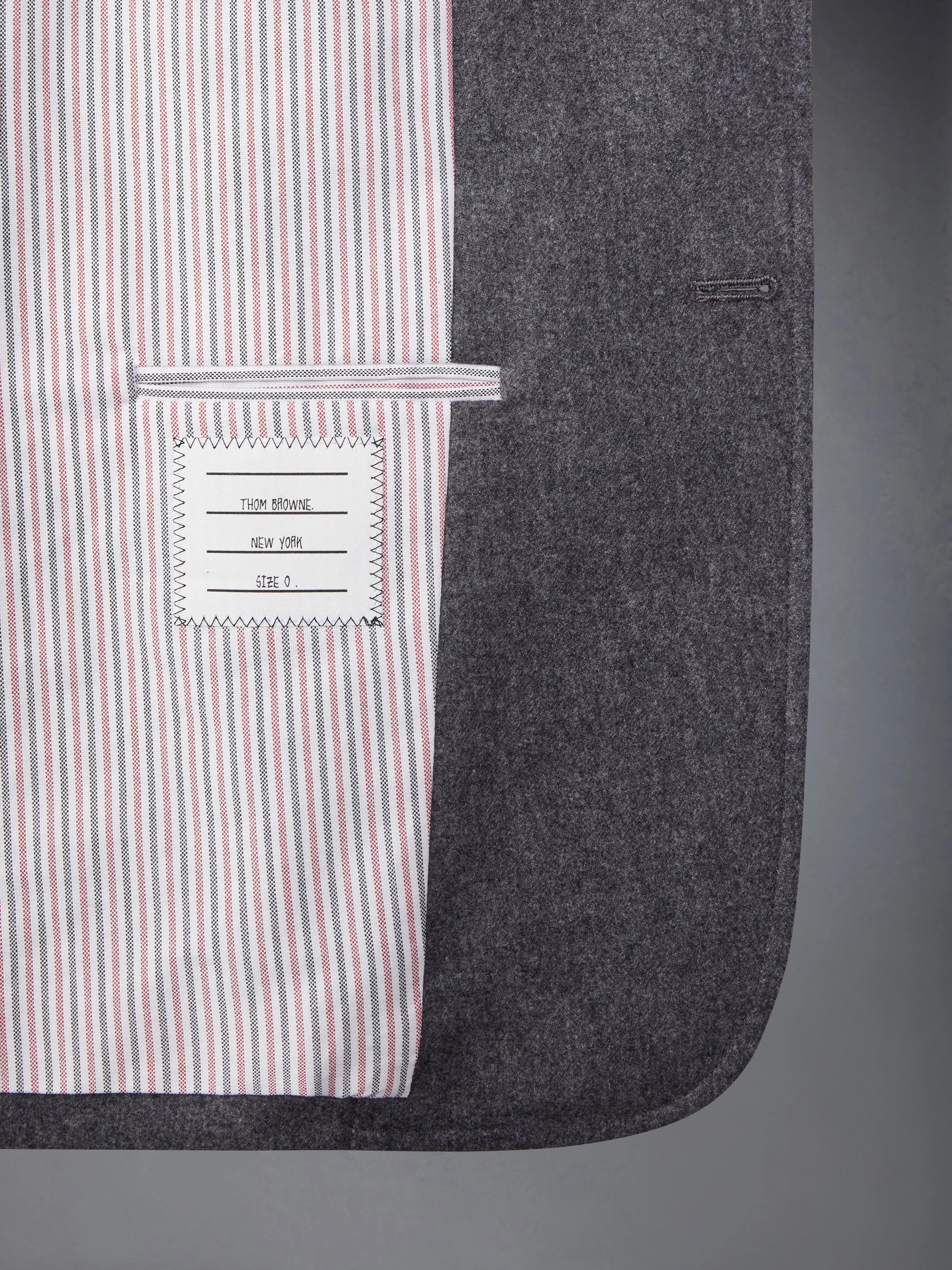 FLANNEL 4-BAR UNSTRUCTURED SPORT COAT sold by Thom Browne product image thumbnail 4