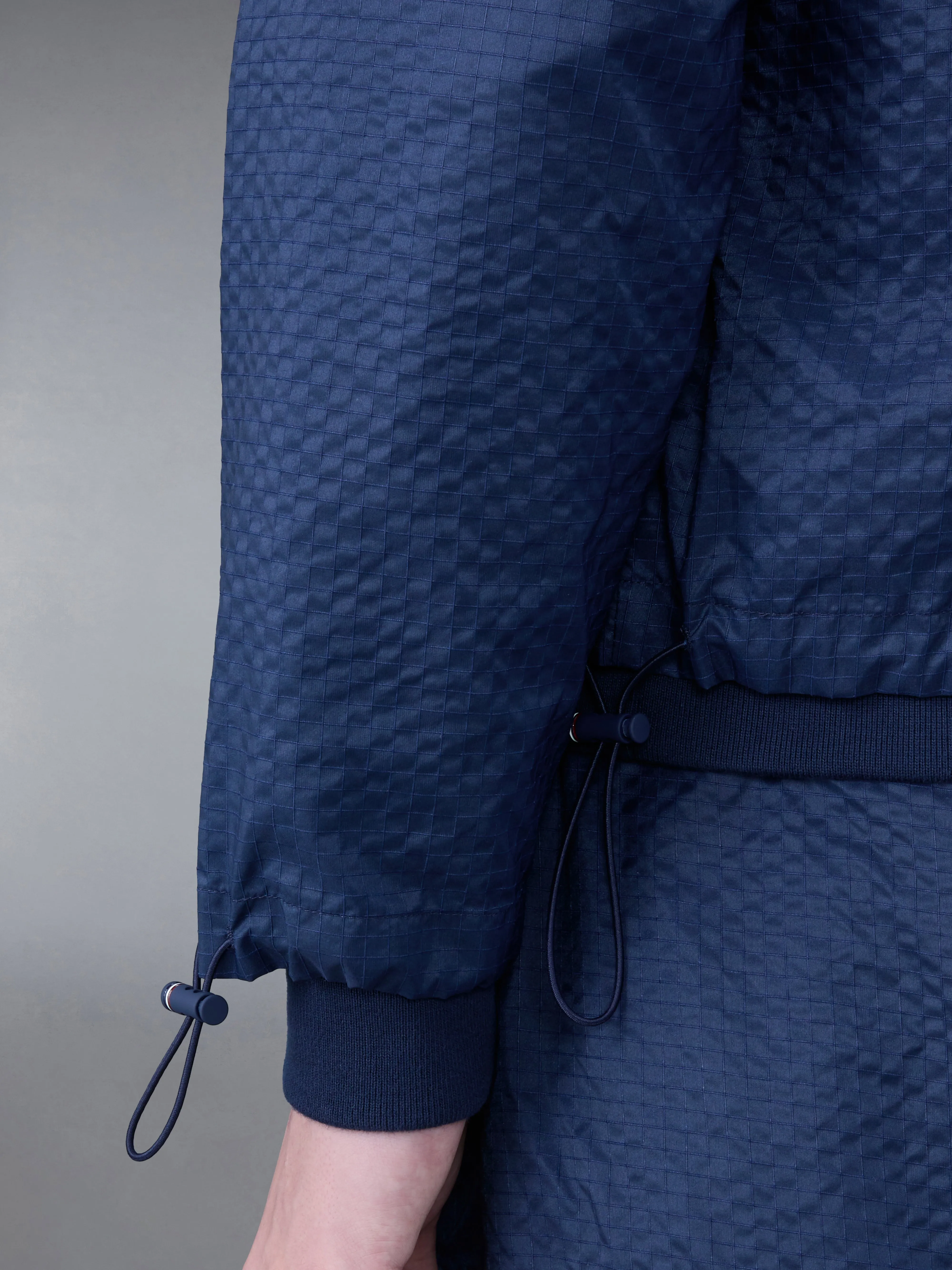 ULTRALIGHT RIPSTOP 4-BAR FUNNEL NECK JACKET sold by Thom Browne product image thumbnail 4