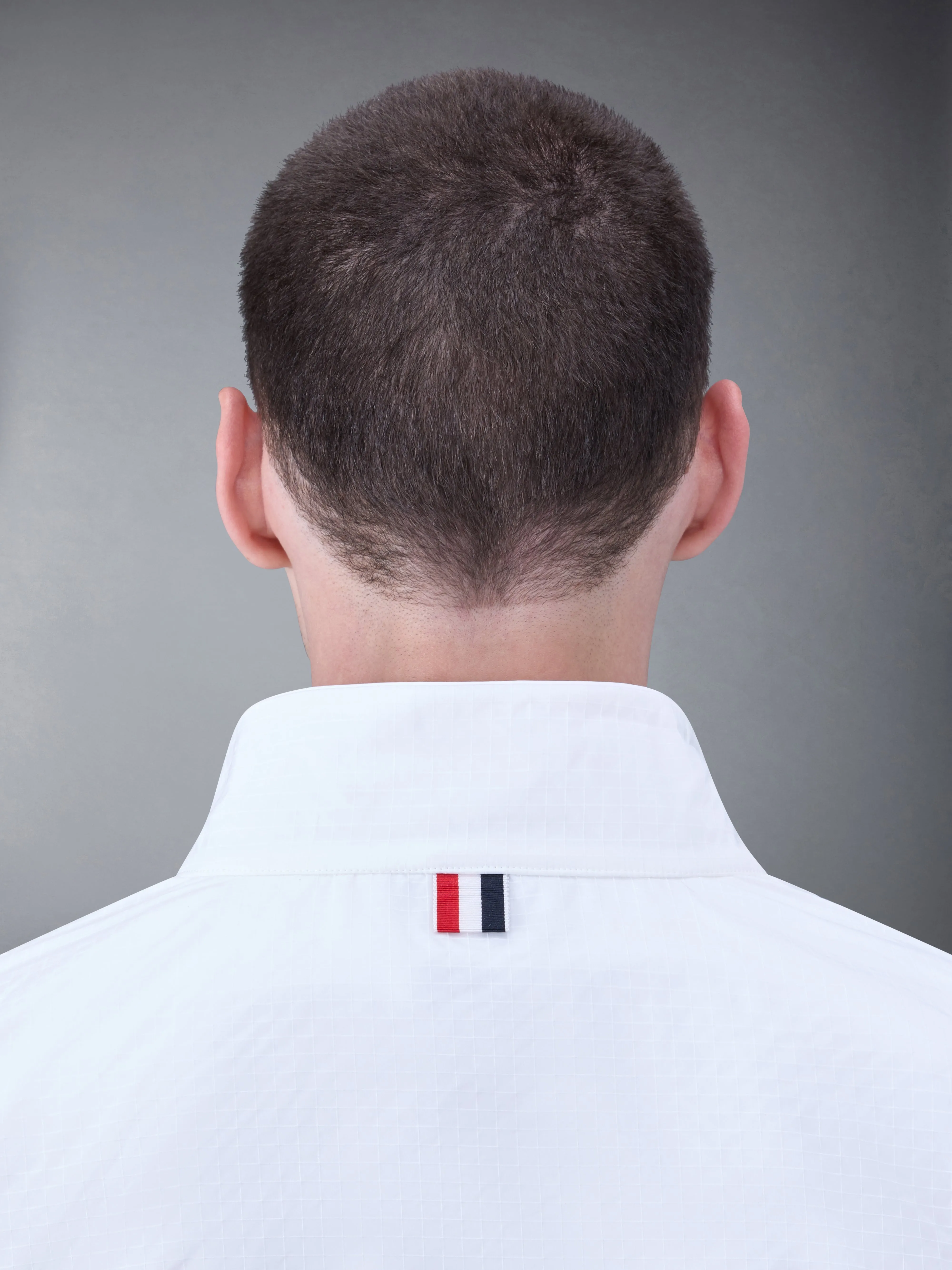 ULTRALIGHT RIPSTOP 4-BAR FUNNEL NECK JACKET sold by Thom Browne product image thumbnail 5