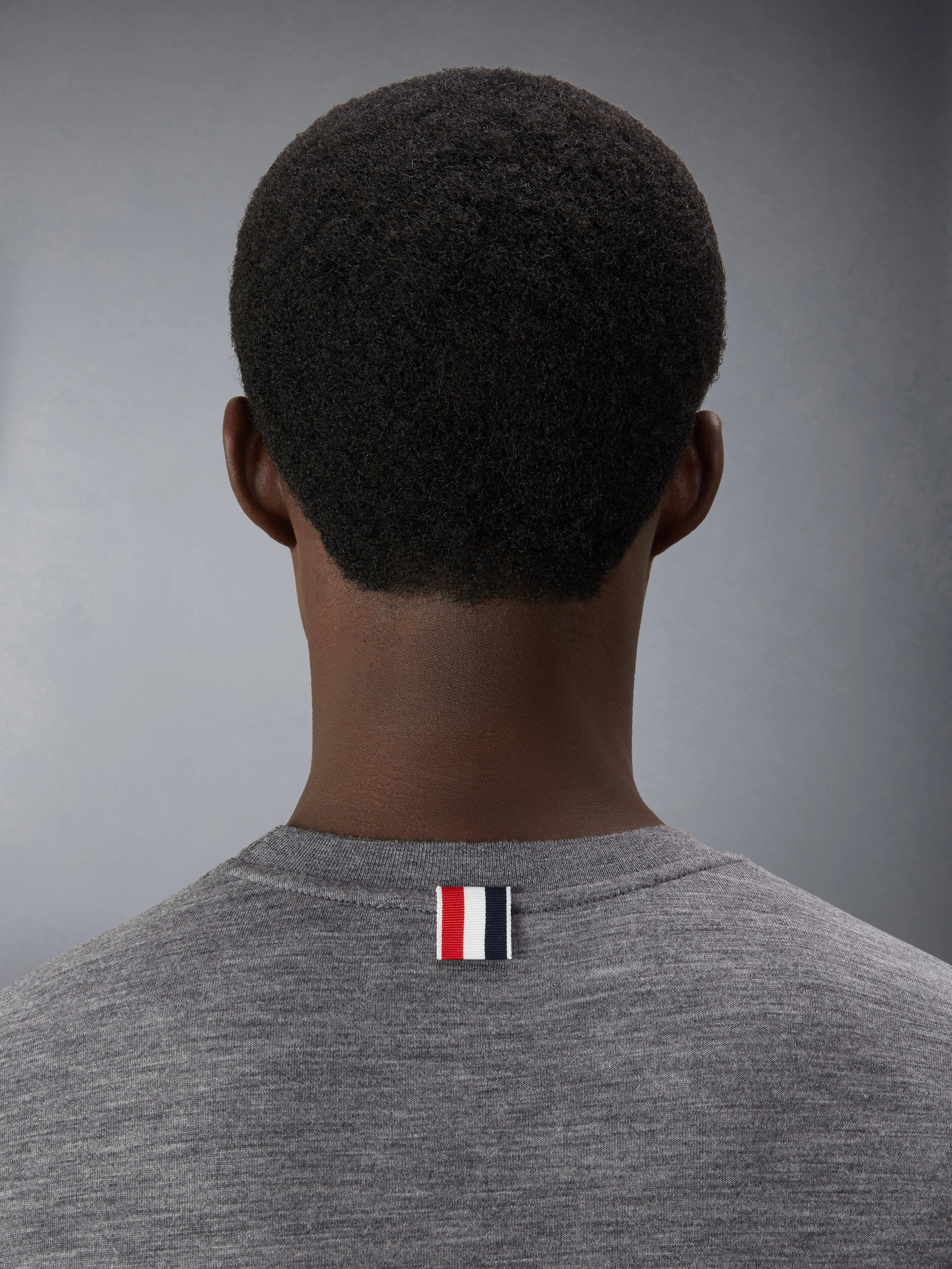 WOOL JERSEY 4-BAR TEE sold by Thom Browne product image thumbnail 5