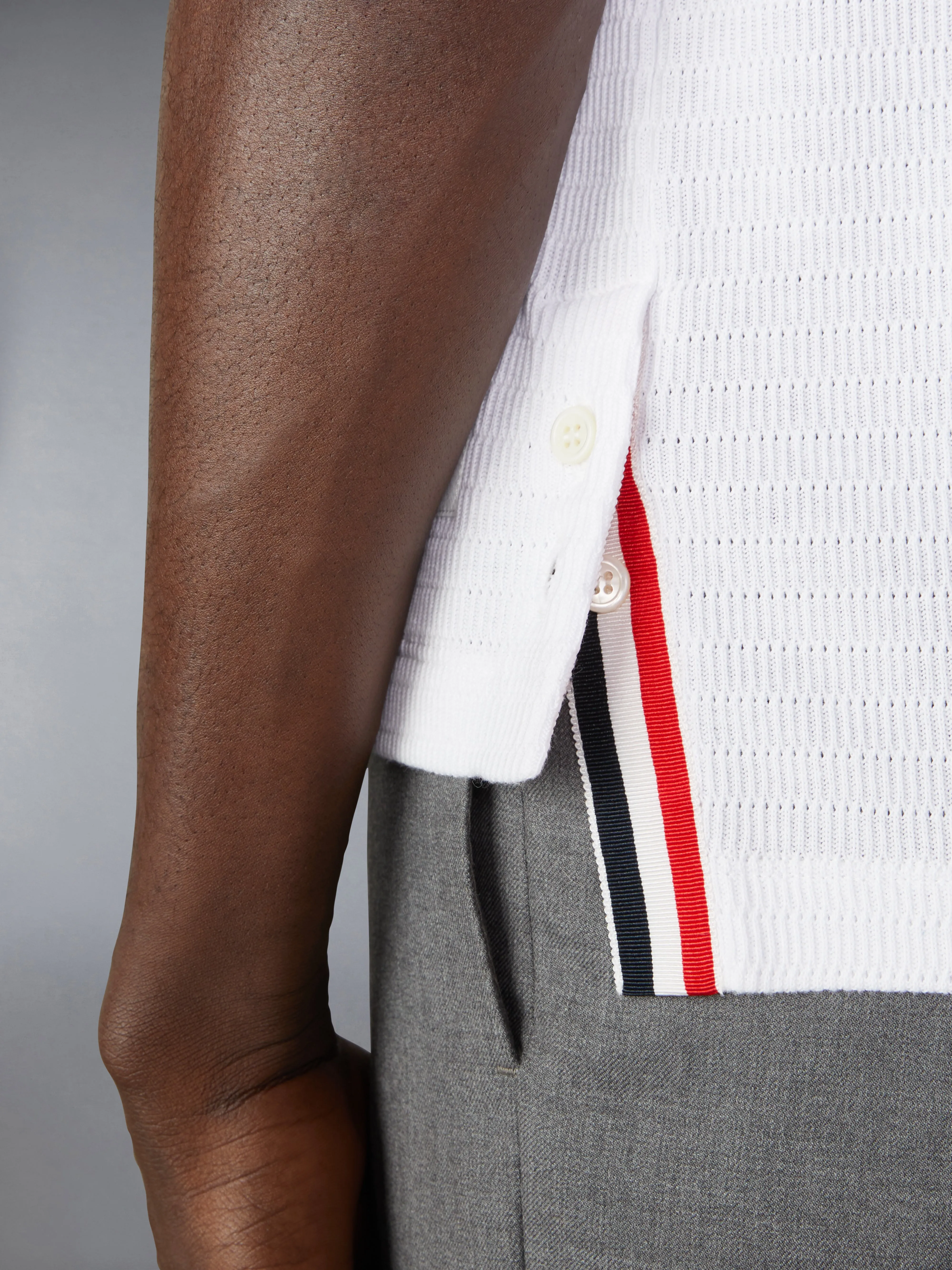 POINTELLE COTTON SHIRT sold by Thom Browne product image thumbnail 5