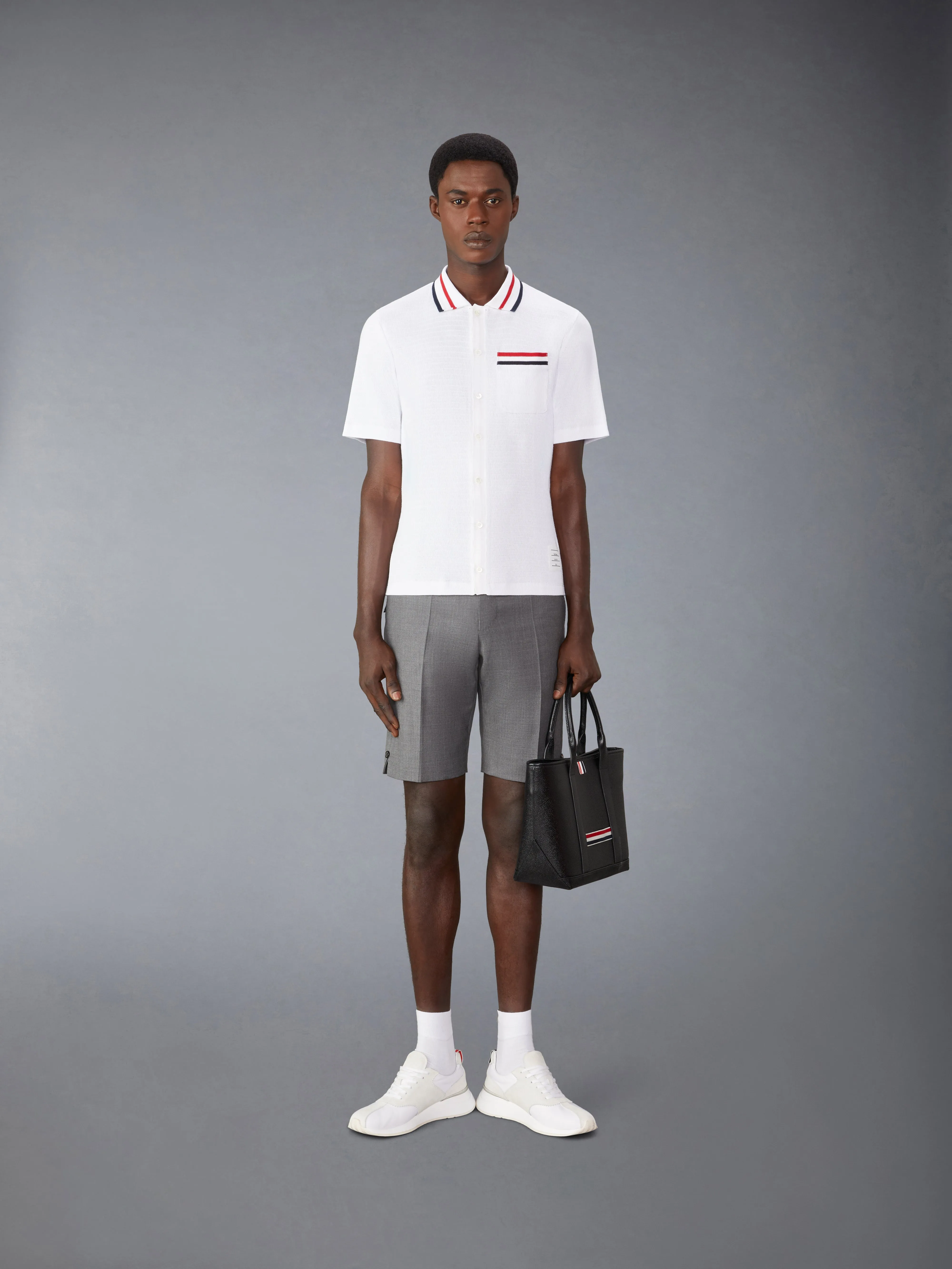 POINTELLE COTTON SHIRT sold by Thom Browne product image thumbnail 3