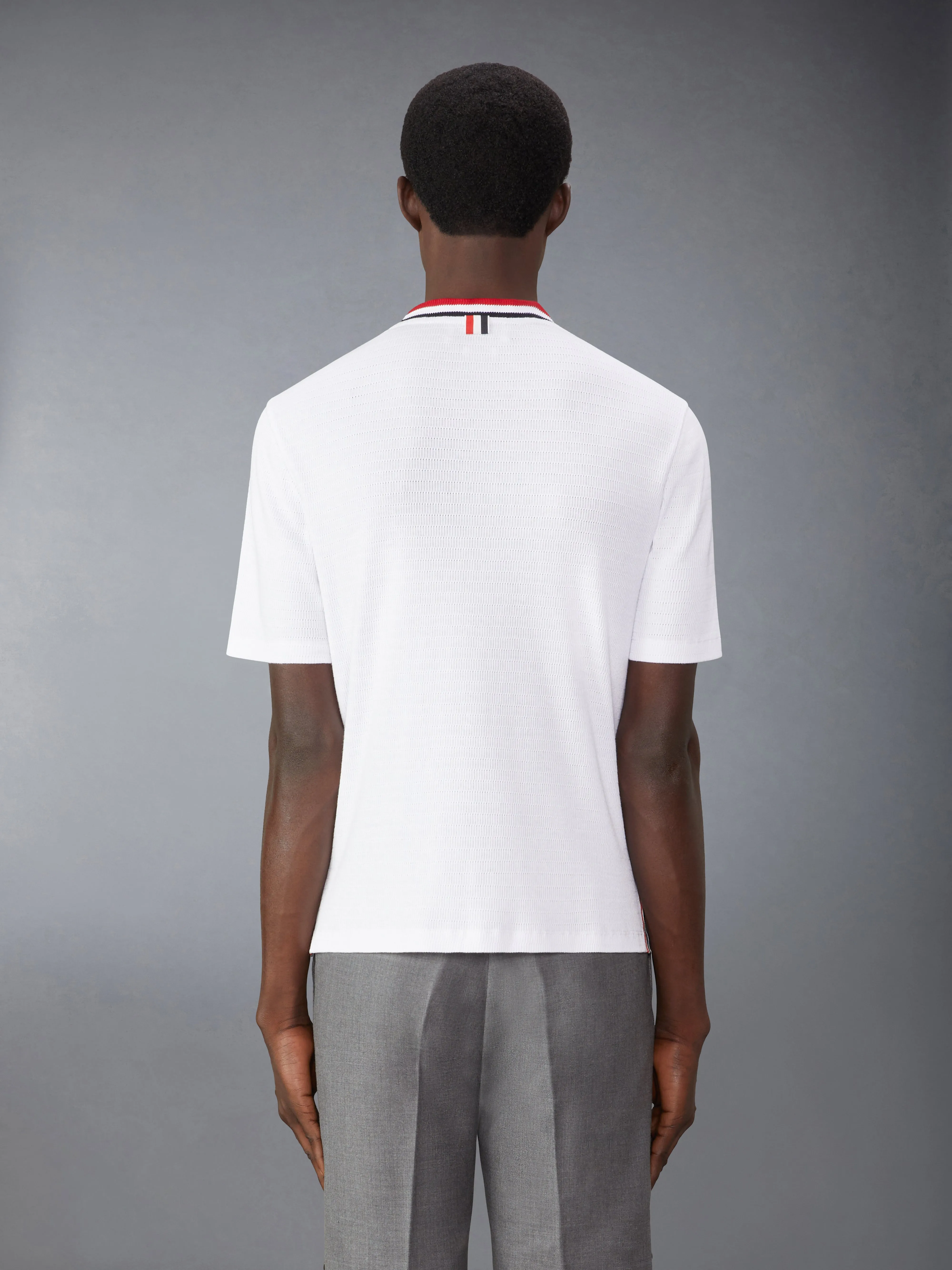POINTELLE COTTON TEE sold by Thom Browne product image thumbnail 2