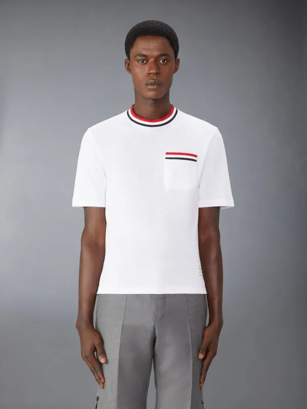 POINTELLE COTTON TEE sold by Thom Browne