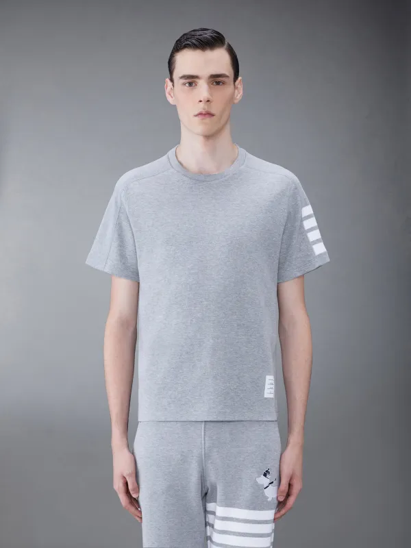 COTTON 4-BAR SHORT SLEEVE TEE sold by Thom Browne