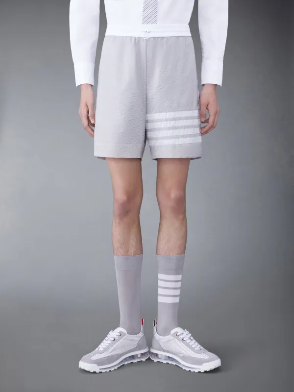 ULTRALIGHT RIPSTOP 4-BAR MID THIGH  SHORTS sold by Thom Browne