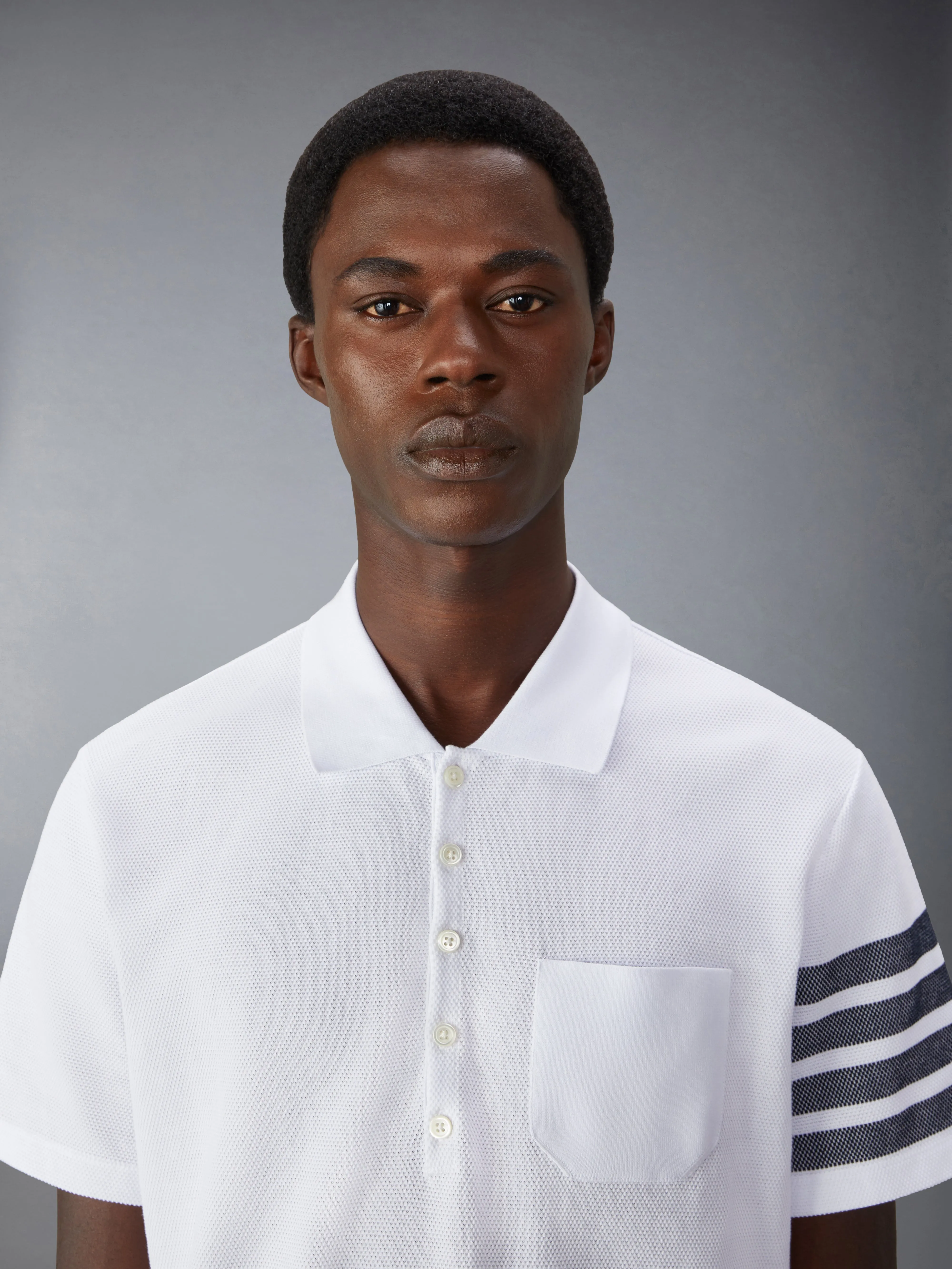 COTTON PIQUE 4-BAR POLO sold by Thom Browne product image thumbnail 5