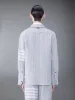 TWEED FRAY 4-BAR SHIRT JACKET sold by Thom Browne