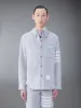 TWEED FRAY 4-BAR SHIRT JACKET sold by Thom Browne