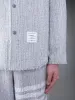 TWEED FRAY 4-BAR SHIRT JACKET sold by Thom Browne