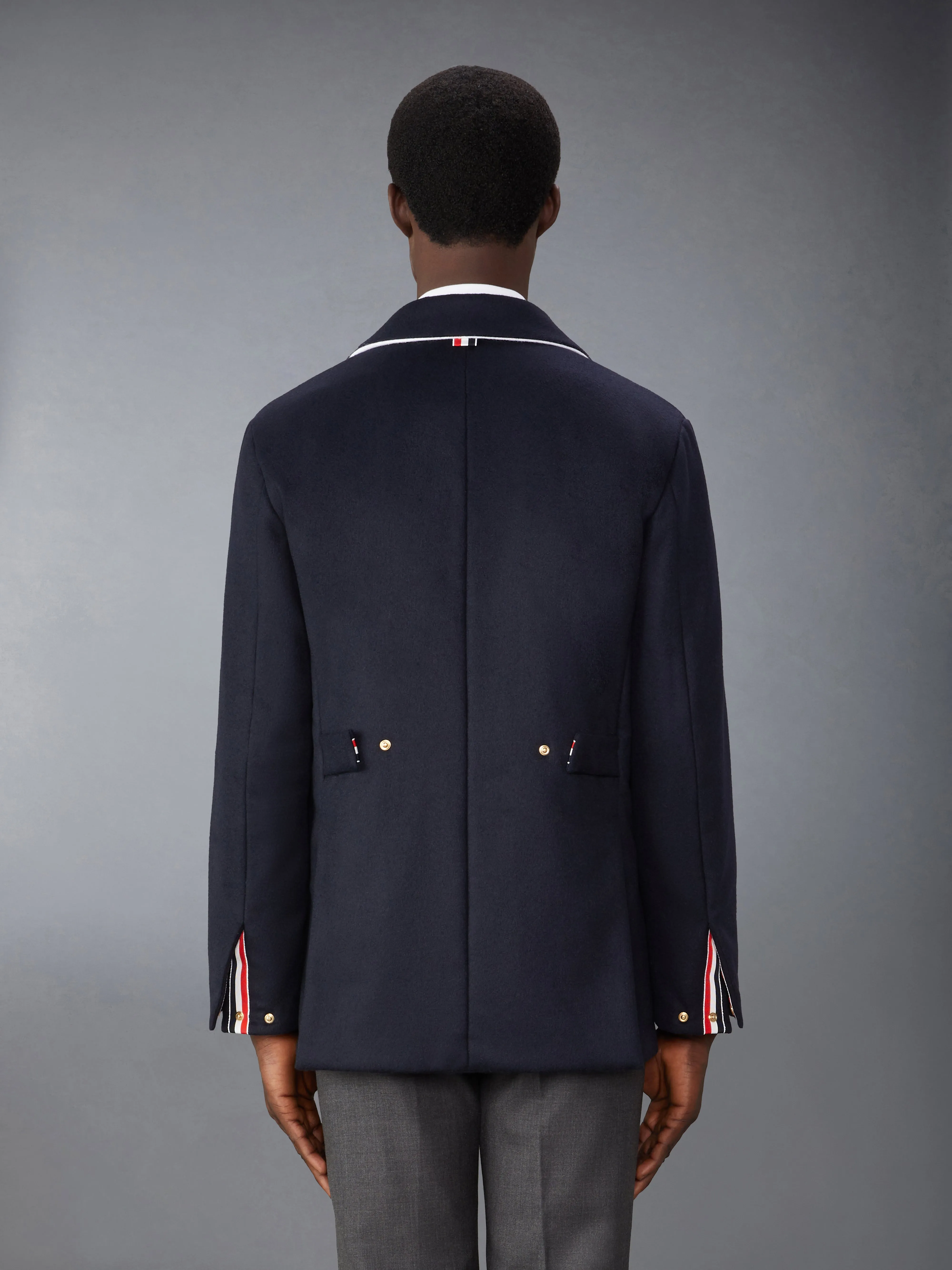 JACKET WEIGHT CASHMERE LIGHT WEIGHT DOWN FILL ELONGATED SACK SPORT COAT sold by Thom Browne product image thumbnail 2