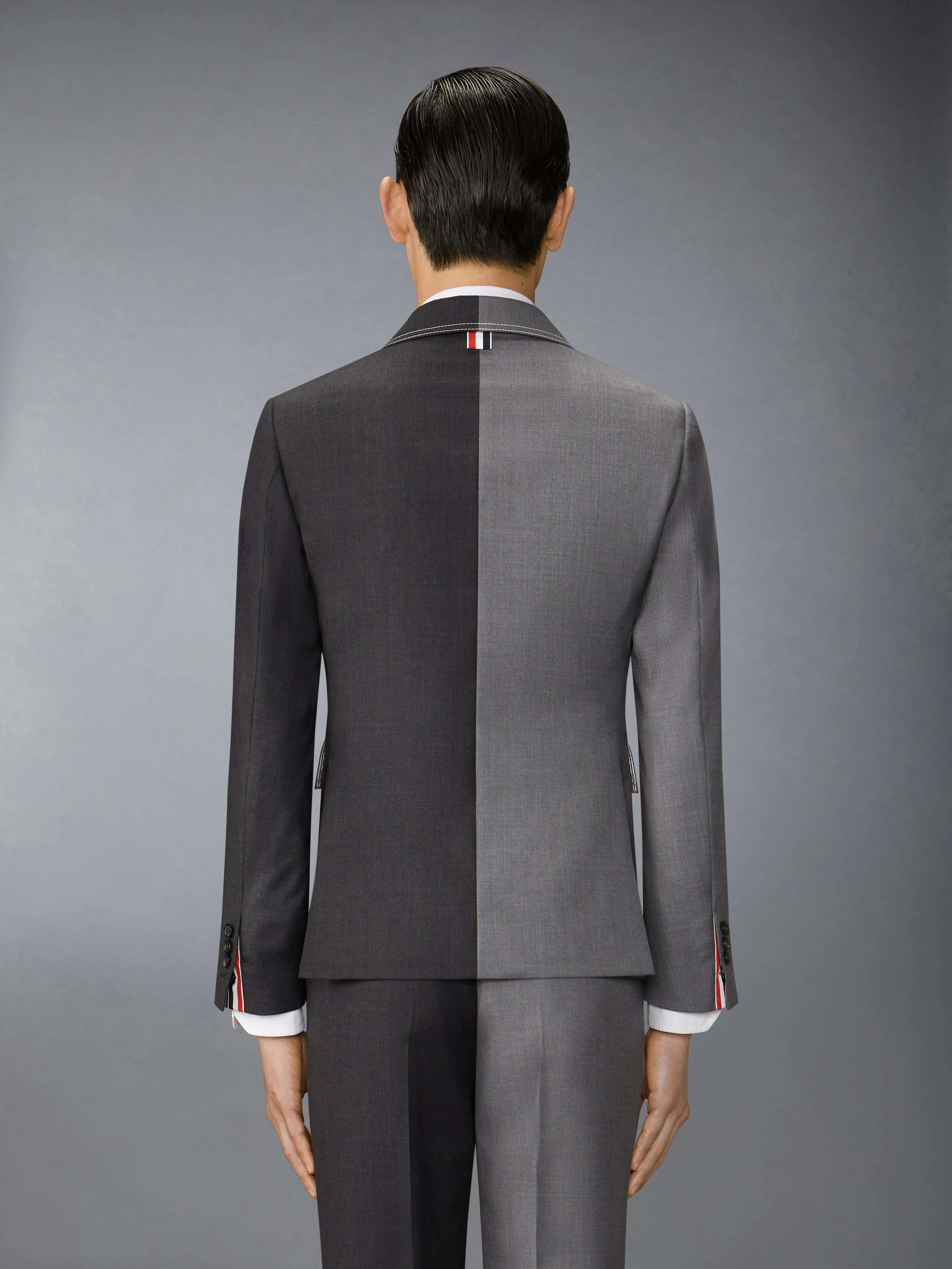 FUNMIX TWILL CONTRAST TOPSTITCHING CLASSIC SPORT COAT sold by Thom Browne product image thumbnail 2