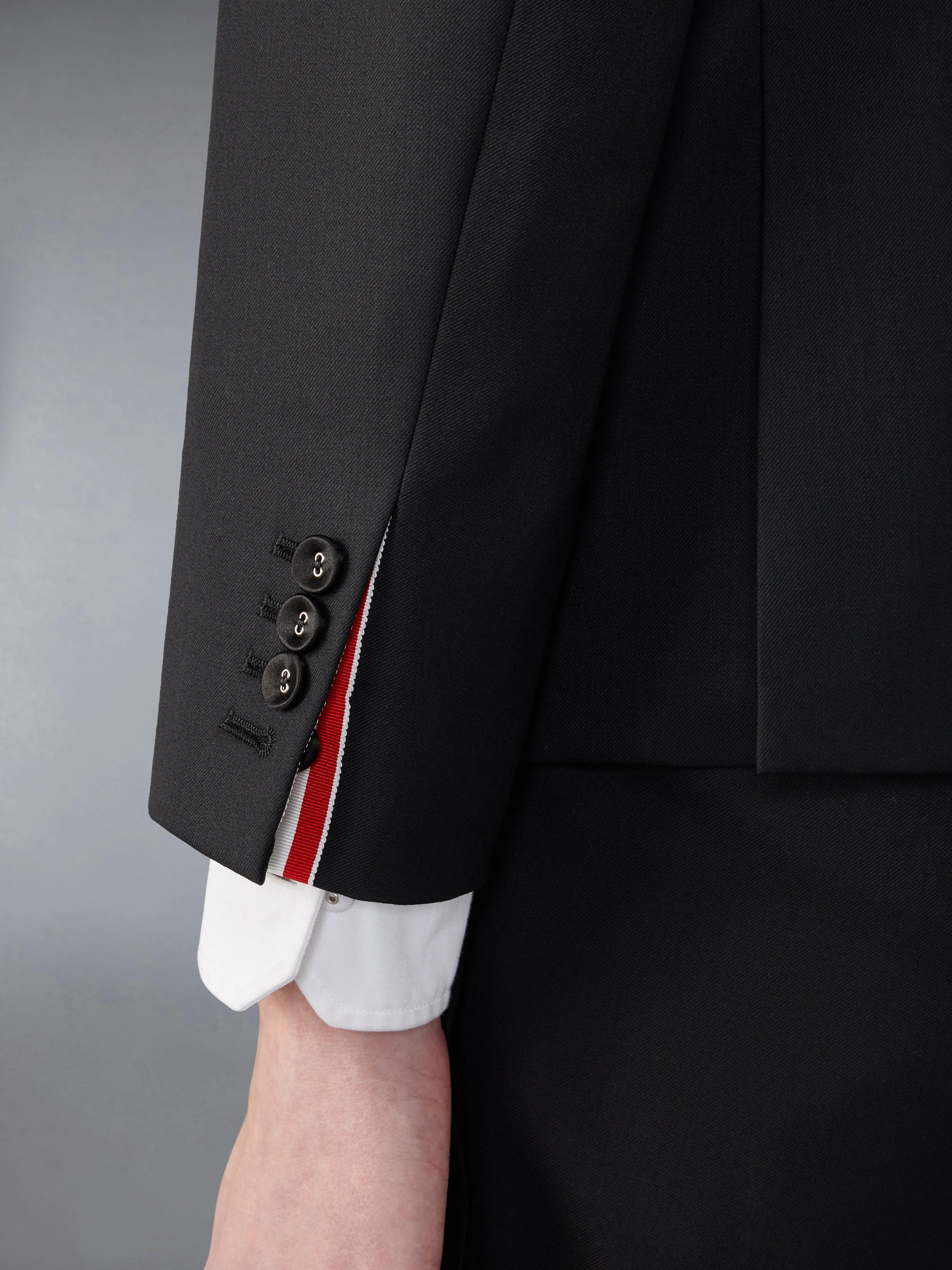 TWILL WOOL COMBO COLLAR CLASSIC SPORT COAT sold by Thom Browne product image thumbnail 5