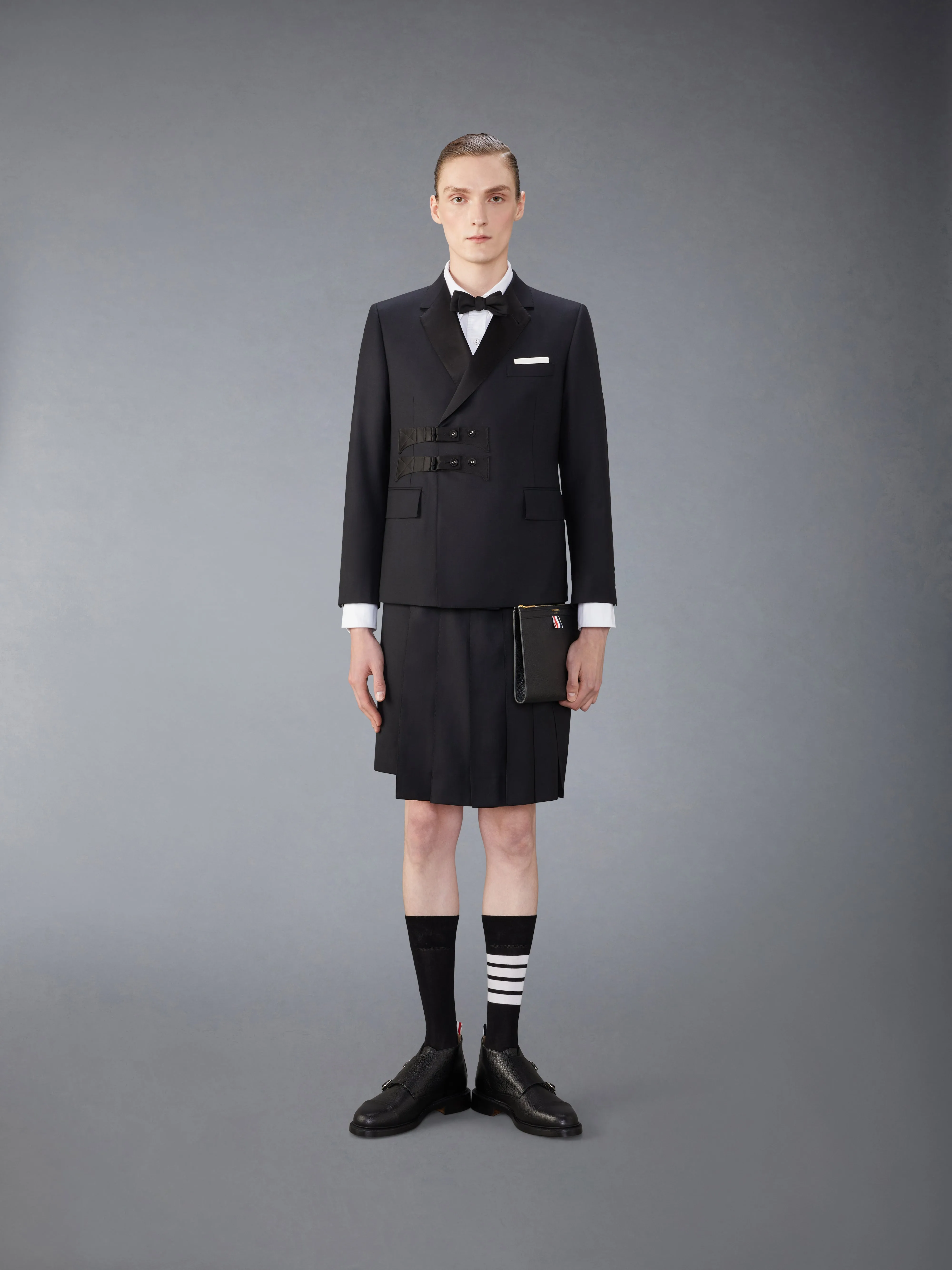 TWILL WOOL COMBO COLLAR CLASSIC SPORT COAT sold by Thom Browne product image thumbnail 3