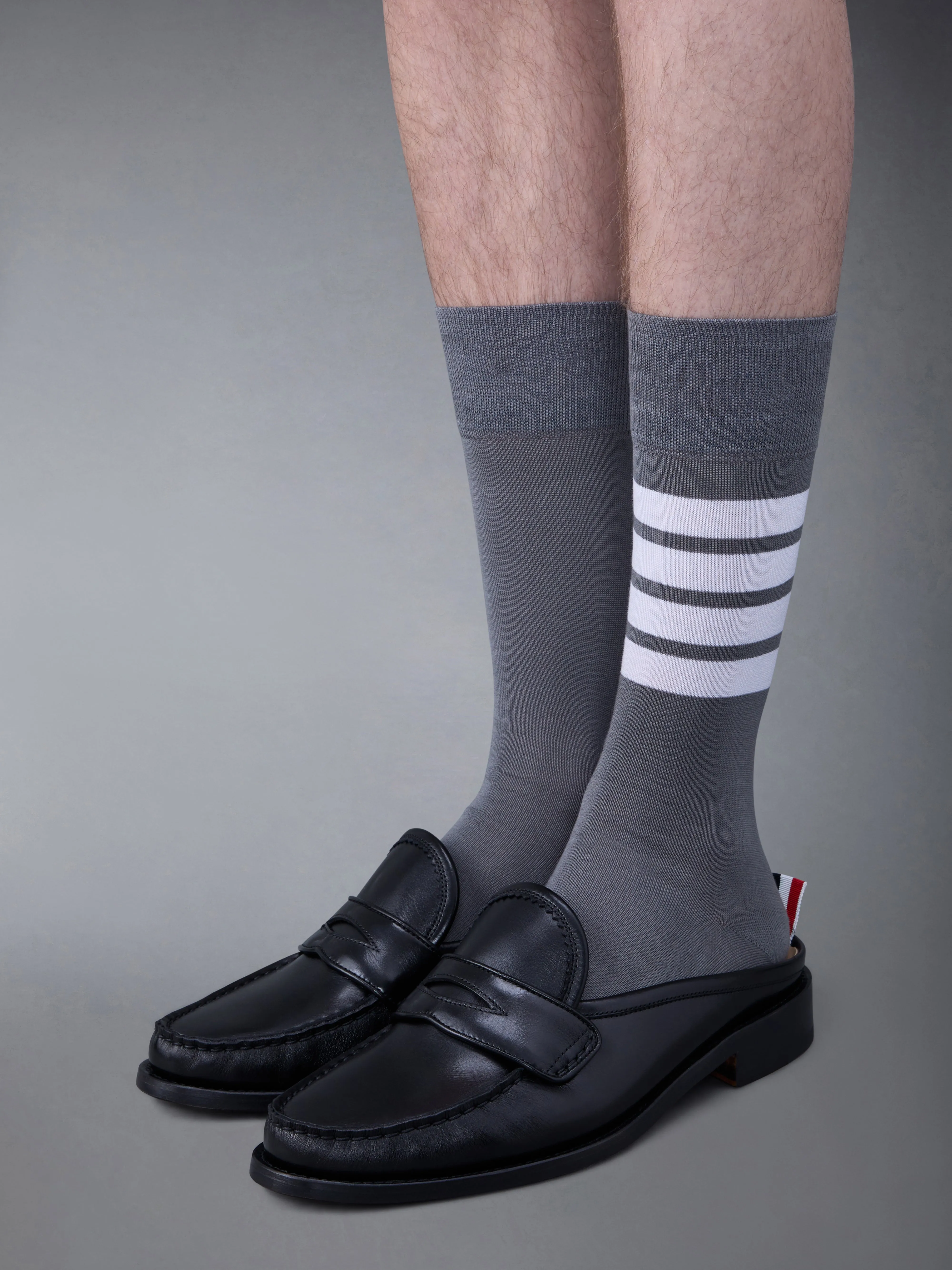 CALF FLEXIBLE LEATHER SOLE PLEATED PENNY LOAFER sold by Thom Browne product image thumbnail 4
