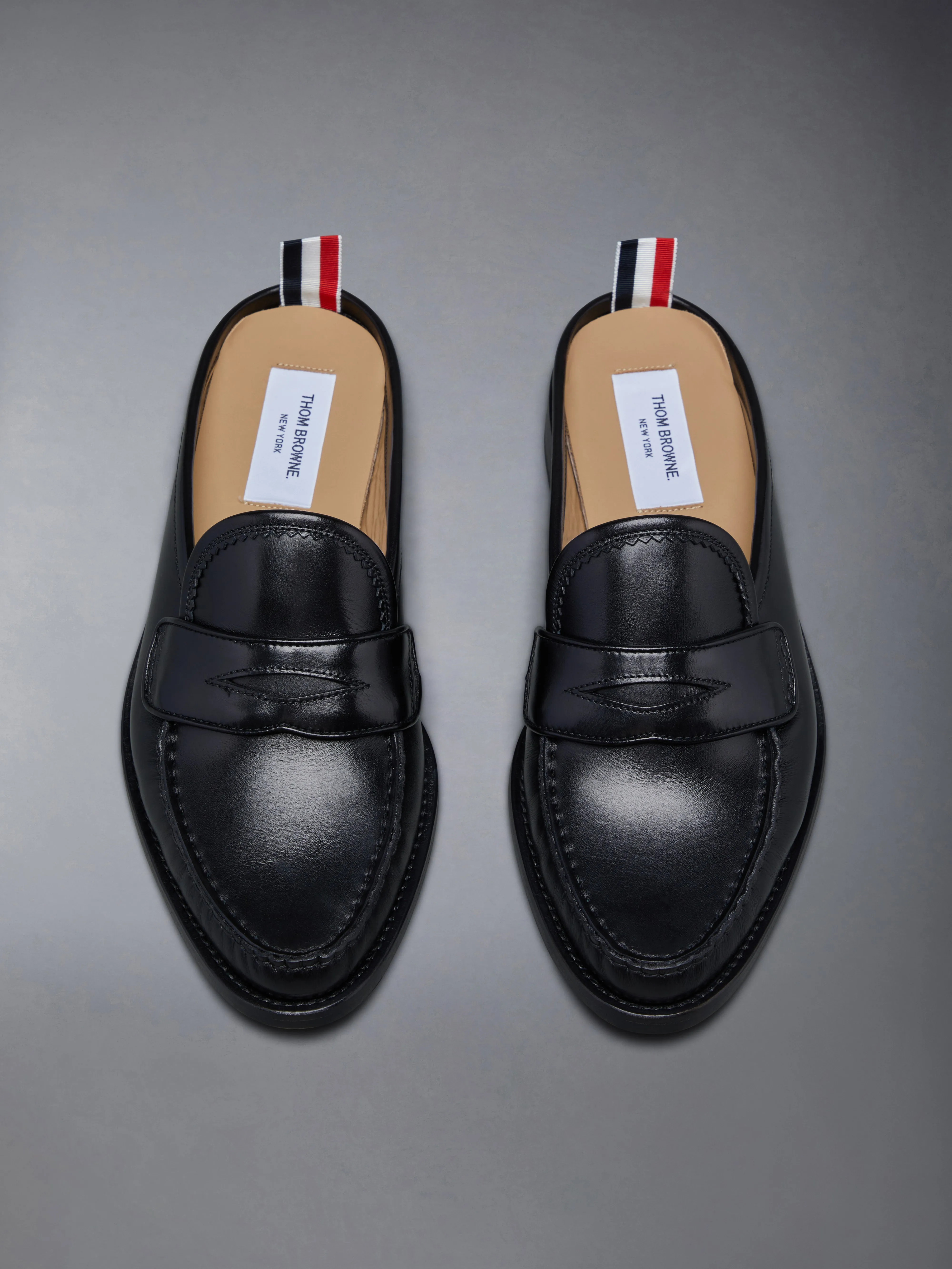 CALF FLEXIBLE LEATHER SOLE PLEATED PENNY LOAFER sold by Thom Browne product image thumbnail 5