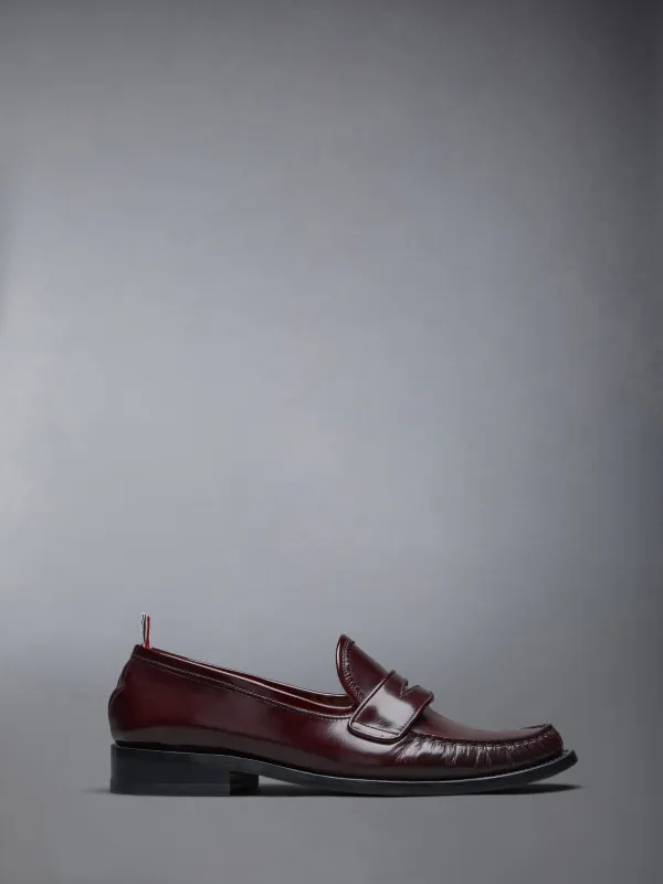 SPAZZOLATO PLEATED VARSITY LOAFER sold by Thom Browne