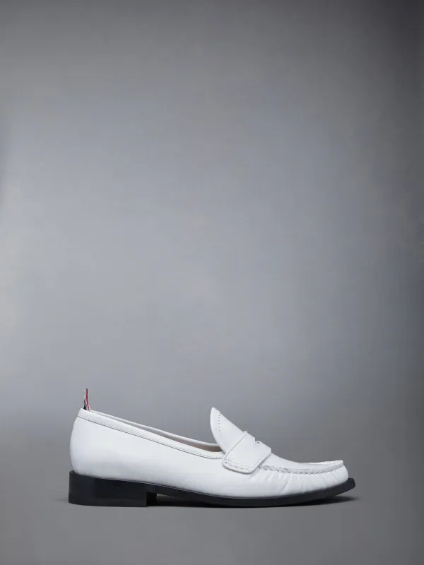 SPAZZOLATO PLEATED VARSITY LOAFER sold by Thom Browne