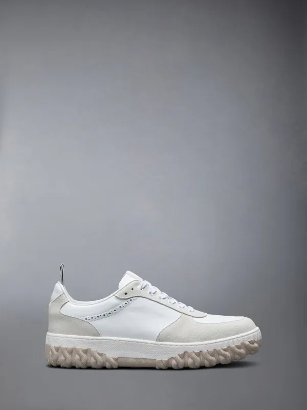 VITELLO CALF LETTERMAN SNEAKERS sold by Thom Browne