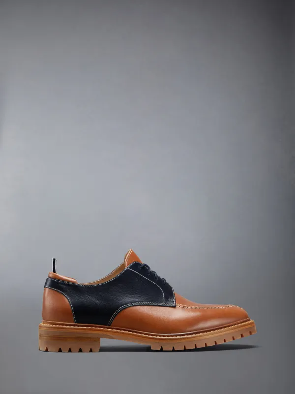 VACCHETTA GOODYEAR COMMANDO SOLE APRON STITCH DERBY sold by Thom Browne