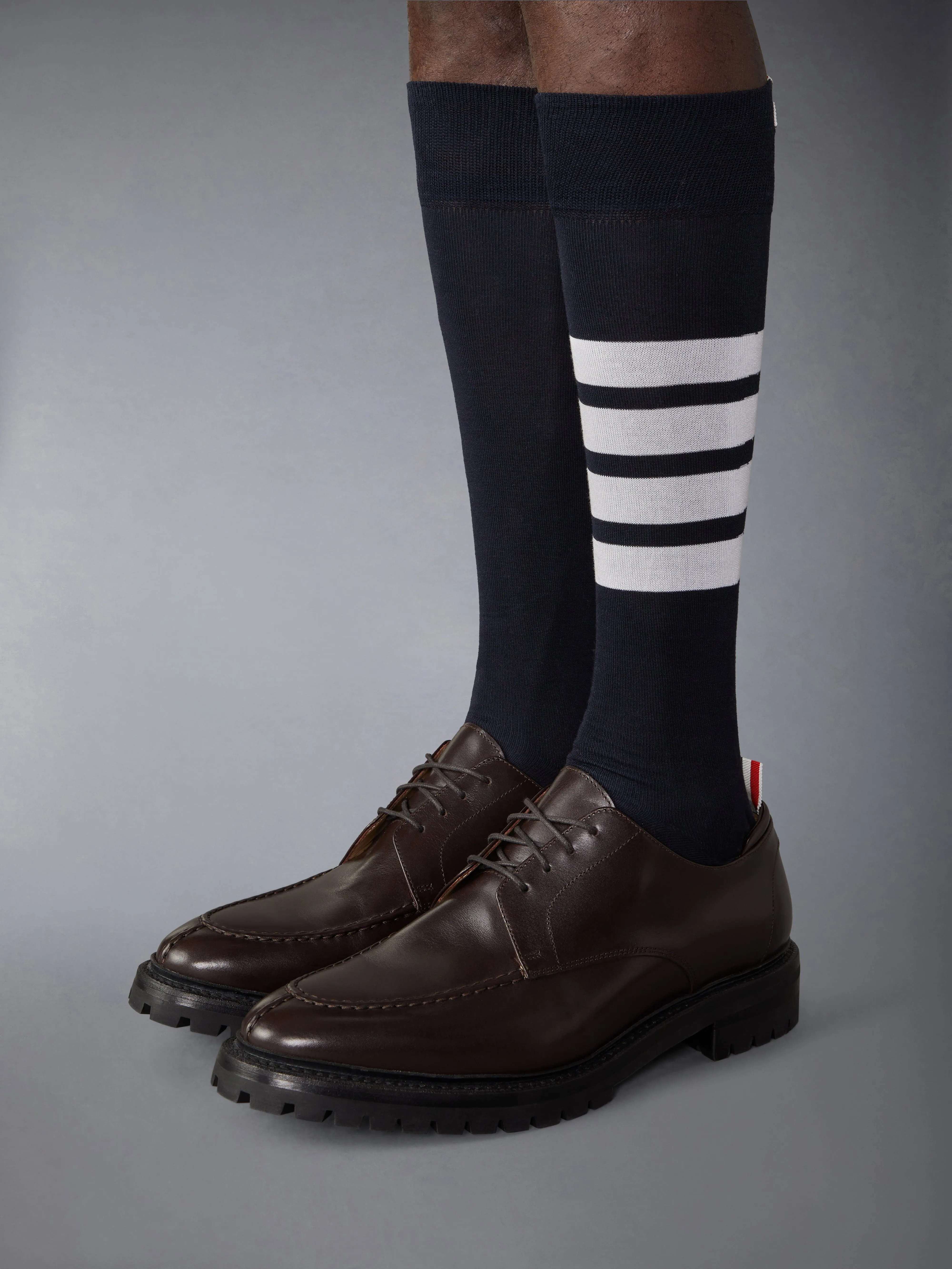 CLASSIC CALF COMMANDO SOLE APRON STITCH DERBY sold by Thom Browne product image thumbnail 4