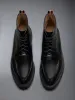 CLASSIC CALF COMMANDO SOLE APRON STITCH BOOTS sold by Thom Browne