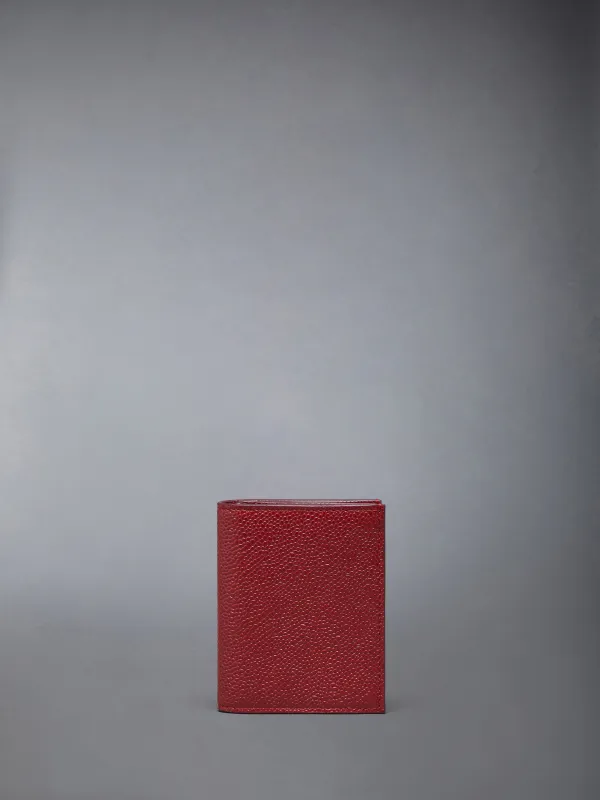 PEBBLE GRAIN DOUBLE CARD HOLDER sold by Thom Browne