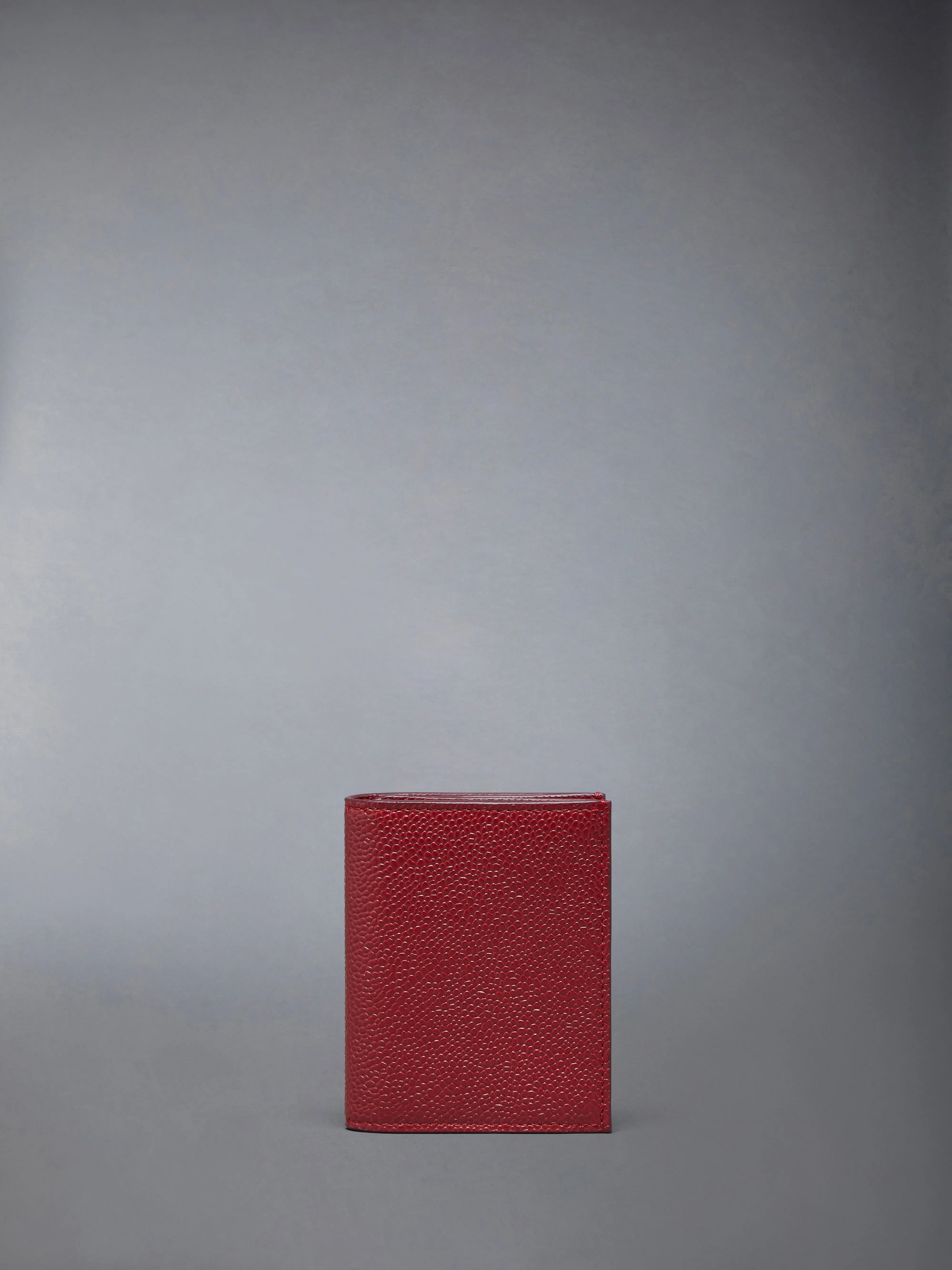PEBBLE GRAIN DOUBLE CARD HOLDER sold by Thom Browne