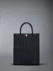 PEBBLE GRAIN 4-BAR TOTE sold by Thom Browne