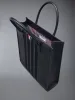 PEBBLE GRAIN 4-BAR TOTE sold by Thom Browne