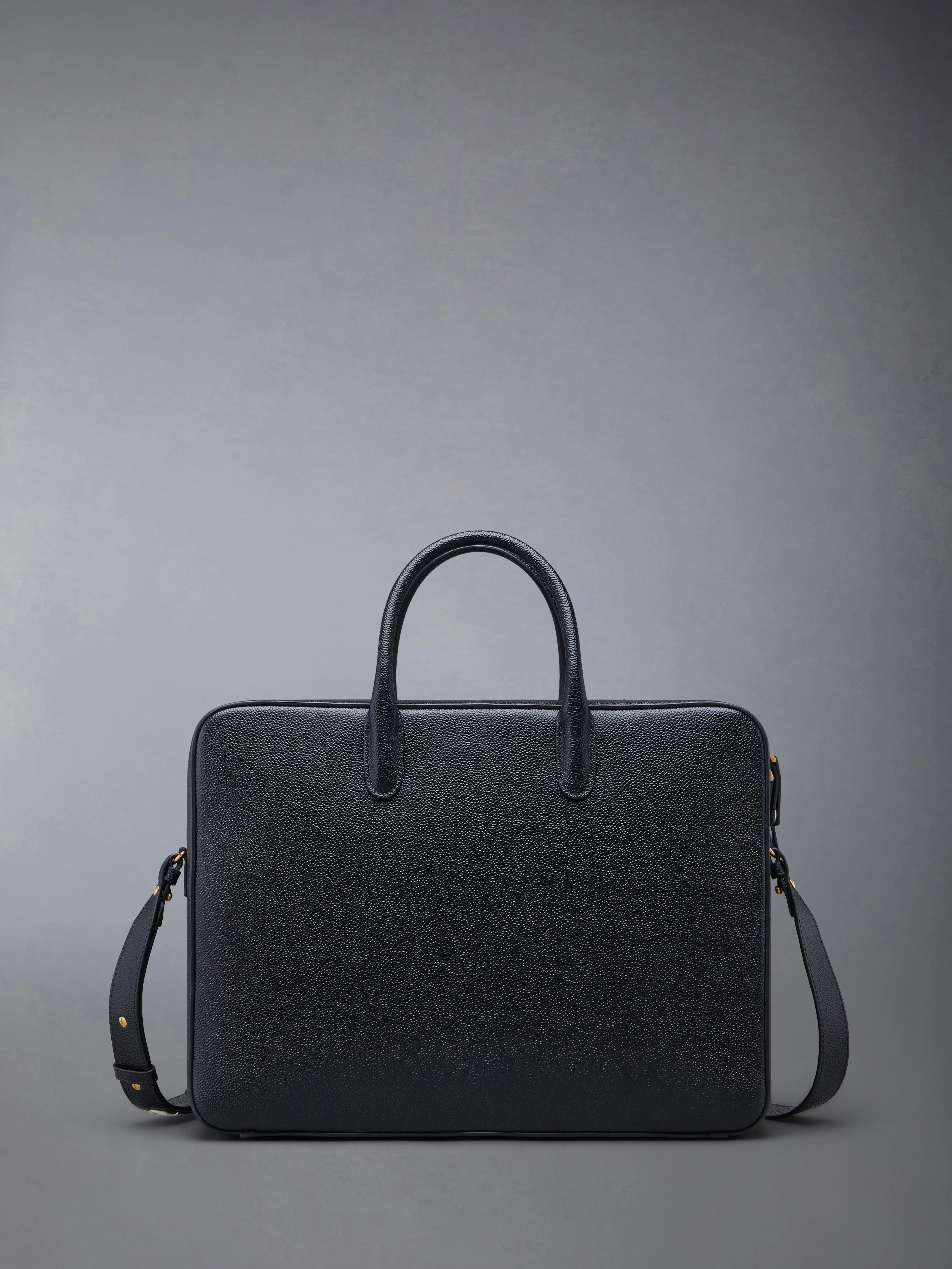 PEBBLE GRAIN DOUBLE COMPARTMENT BUSINESS BAG sold by Thom Browne product image thumbnail 3