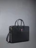 PEBBLE GRAIN DOUBLE COMPARTMENT BUSINESS BAG sold by Thom Browne