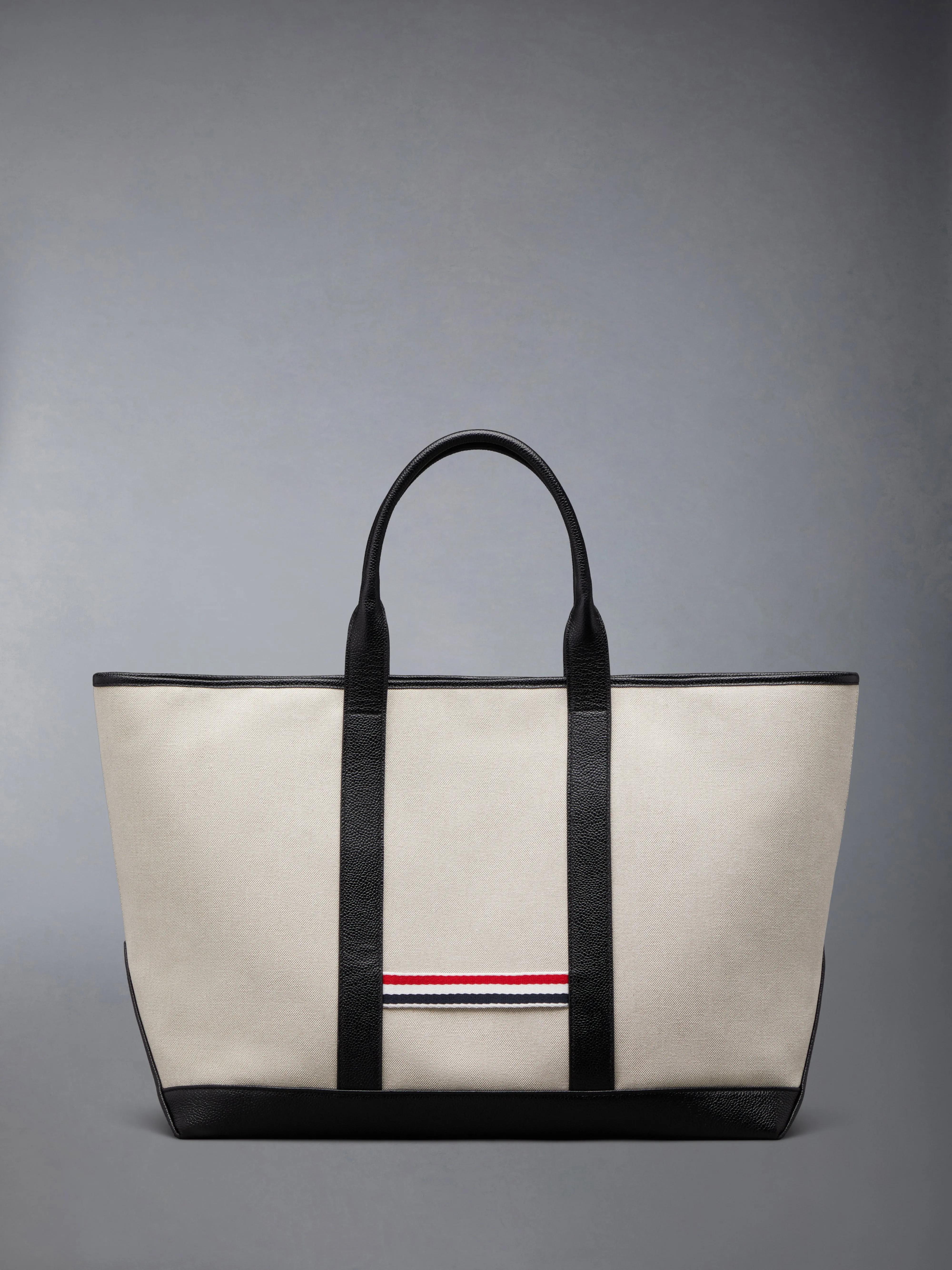 COTTON CANVAS LEATHER MEDIUM TOOL TOTE sold by Thom Browne product image thumbnail 3