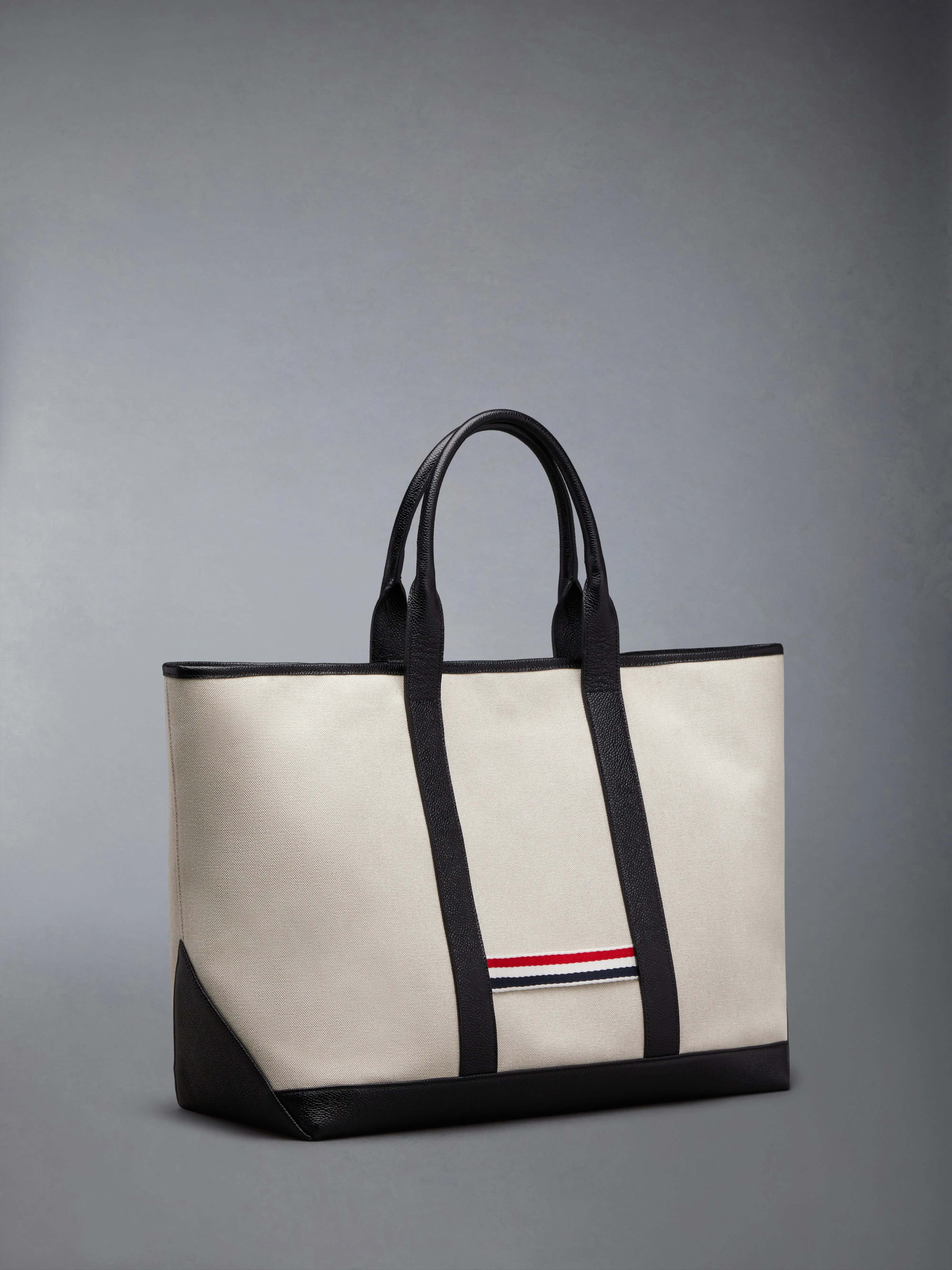 COTTON CANVAS LEATHER MEDIUM TOOL TOTE sold by Thom Browne product image thumbnail 2