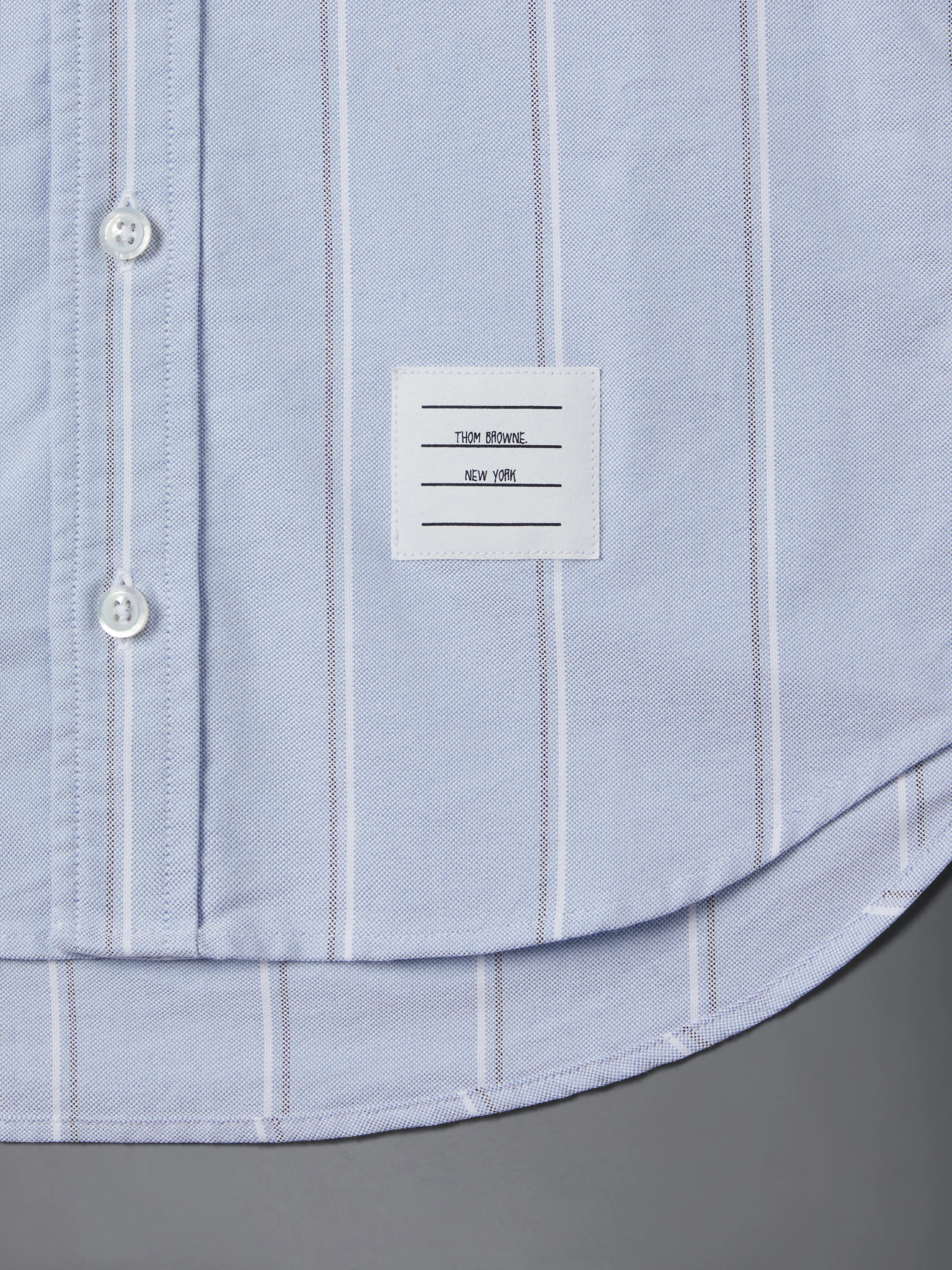 STRIPED OXFORD POLO SHIRT sold by Thom Browne product image thumbnail 5