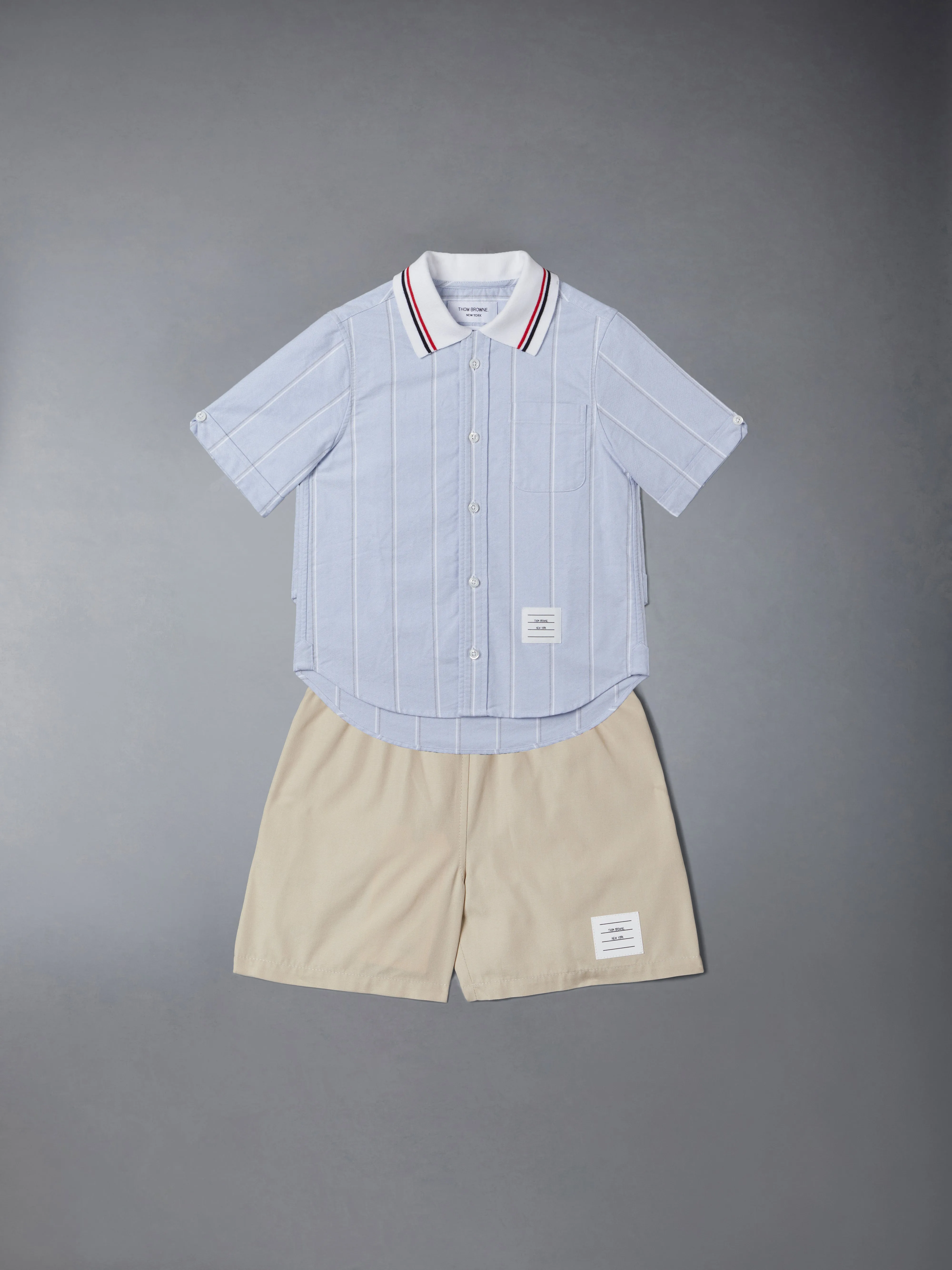 STRIPED OXFORD POLO SHIRT sold by Thom Browne product image thumbnail 2
