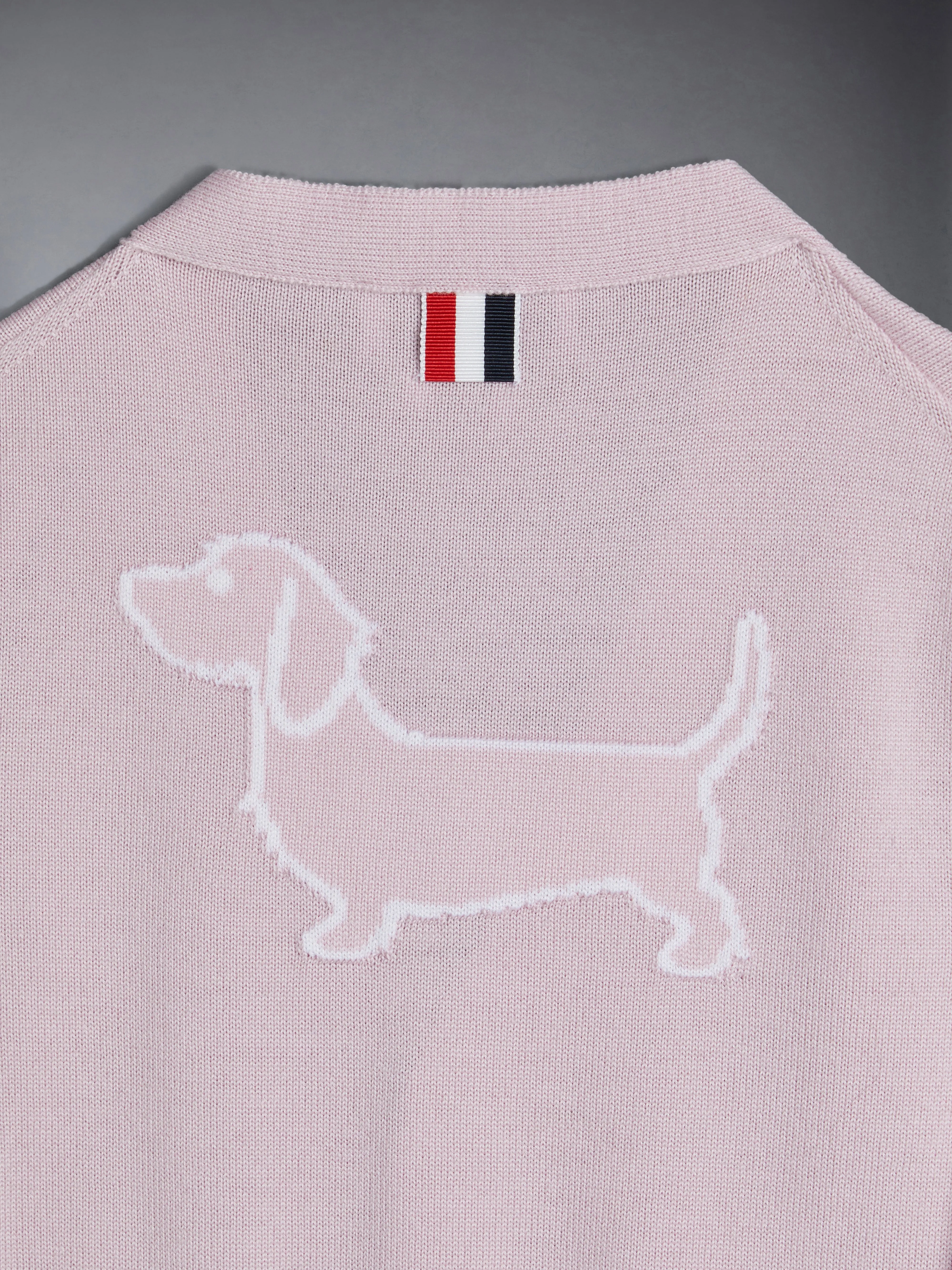 KID'S WOOL CASHMERE 4-BAR HECTOR CLASSIC CARDIGAN sold by Thom Browne product image thumbnail 5