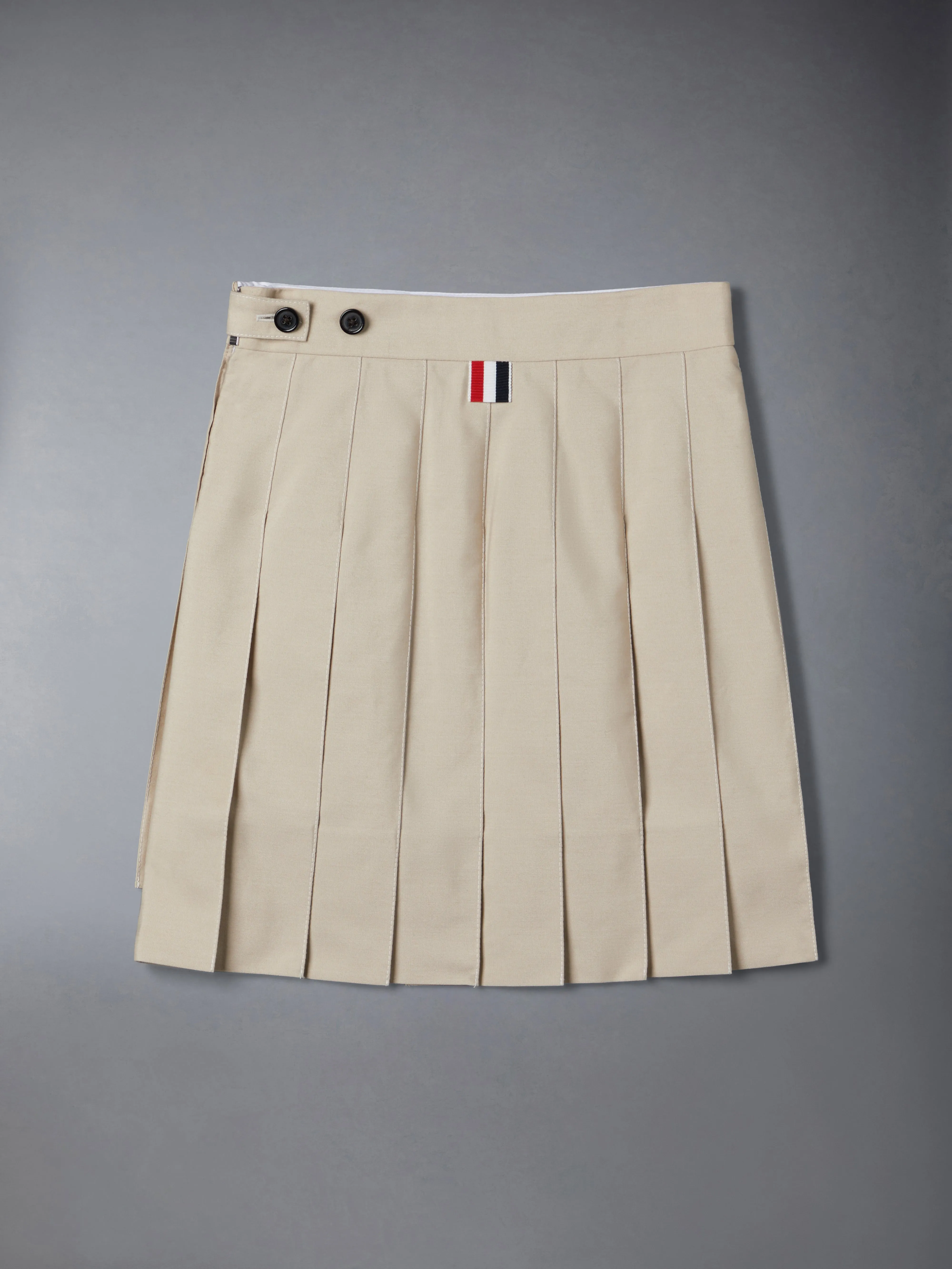 TYPEWRITER PLEATED MINI SKIRT sold by Thom Browne product image thumbnail 2