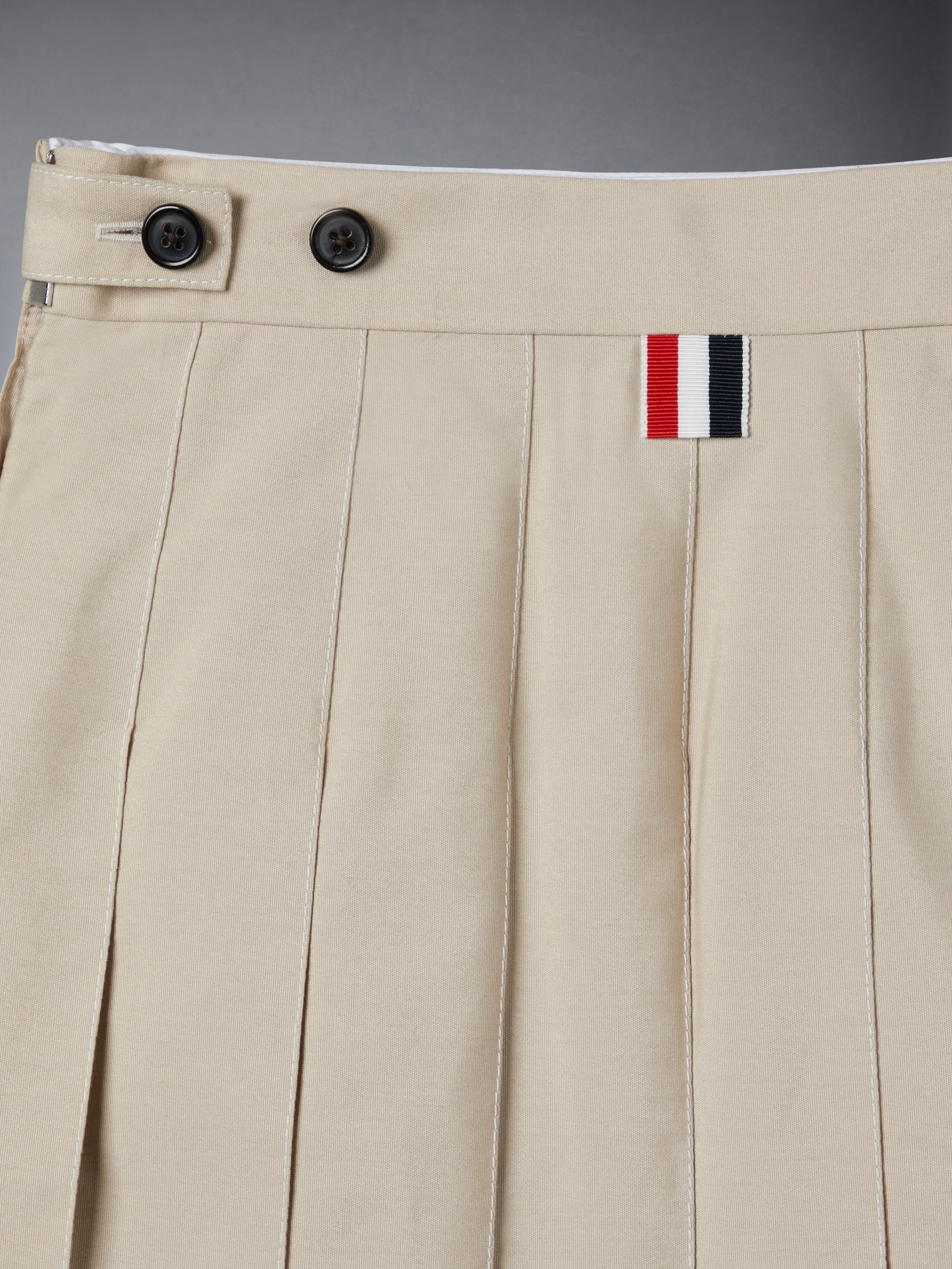 TYPEWRITER PLEATED MINI SKIRT sold by Thom Browne product image thumbnail 4