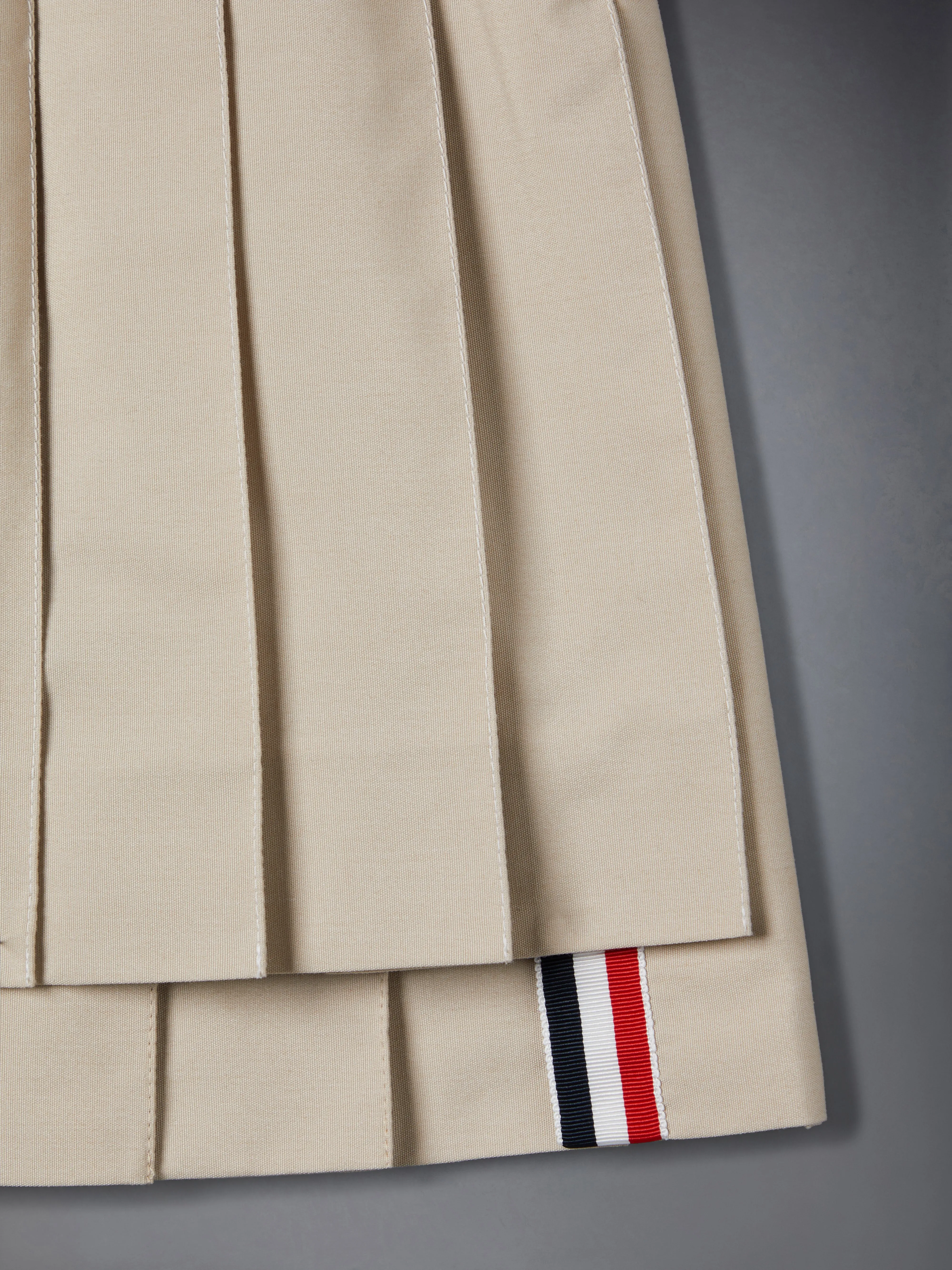 TYPEWRITER PLEATED MINI SKIRT sold by Thom Browne product image thumbnail 5
