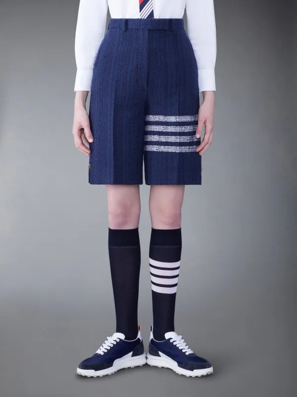 TWEED FRAY 4-BAR HIGH WAIST SHORT sold by Thom Browne