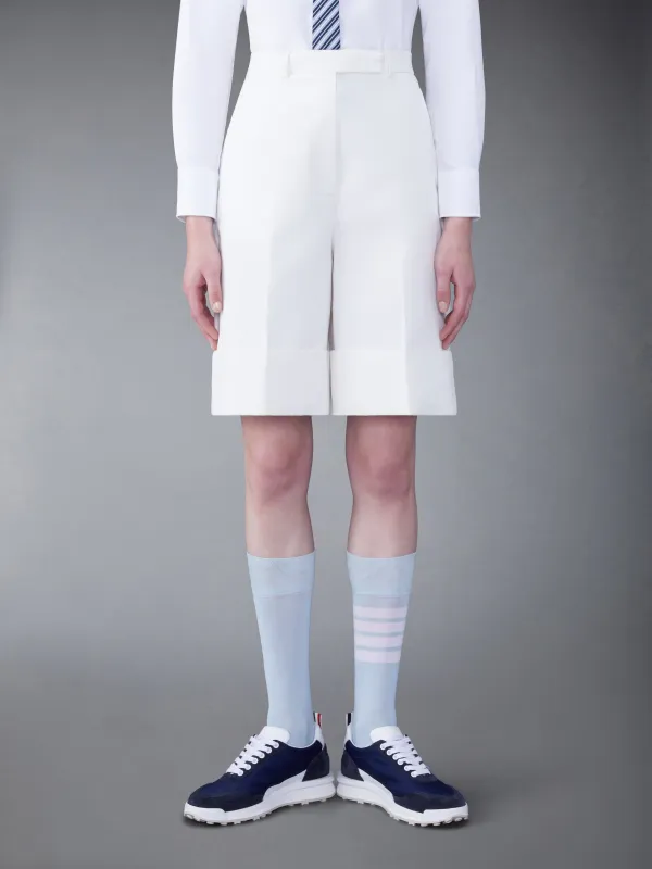 COTTON CANVAS HIGH WAISTED SHORTS sold by Thom Browne