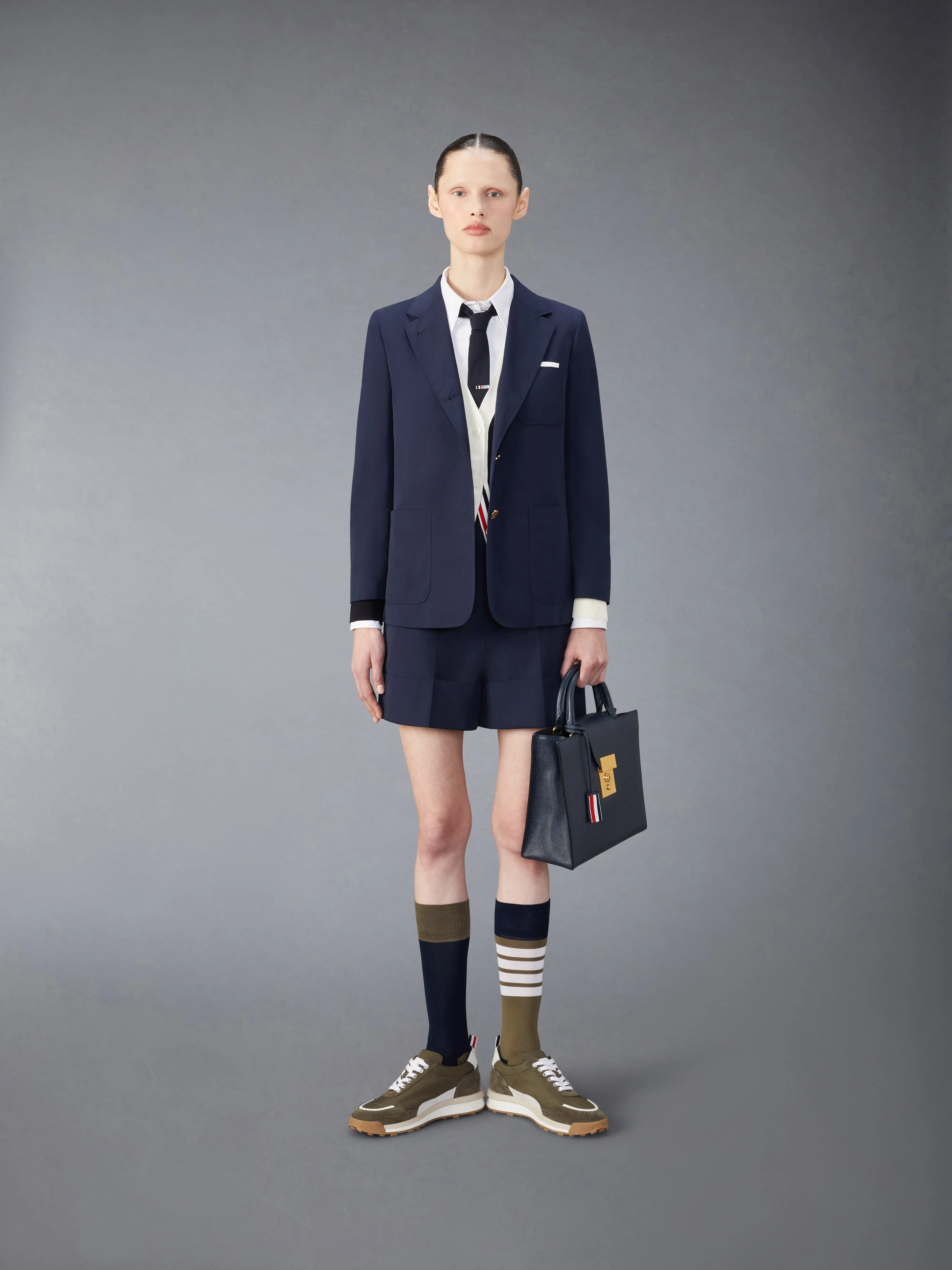 TYPEWRITER SACK SHORTS sold by Thom Browne product image thumbnail 3